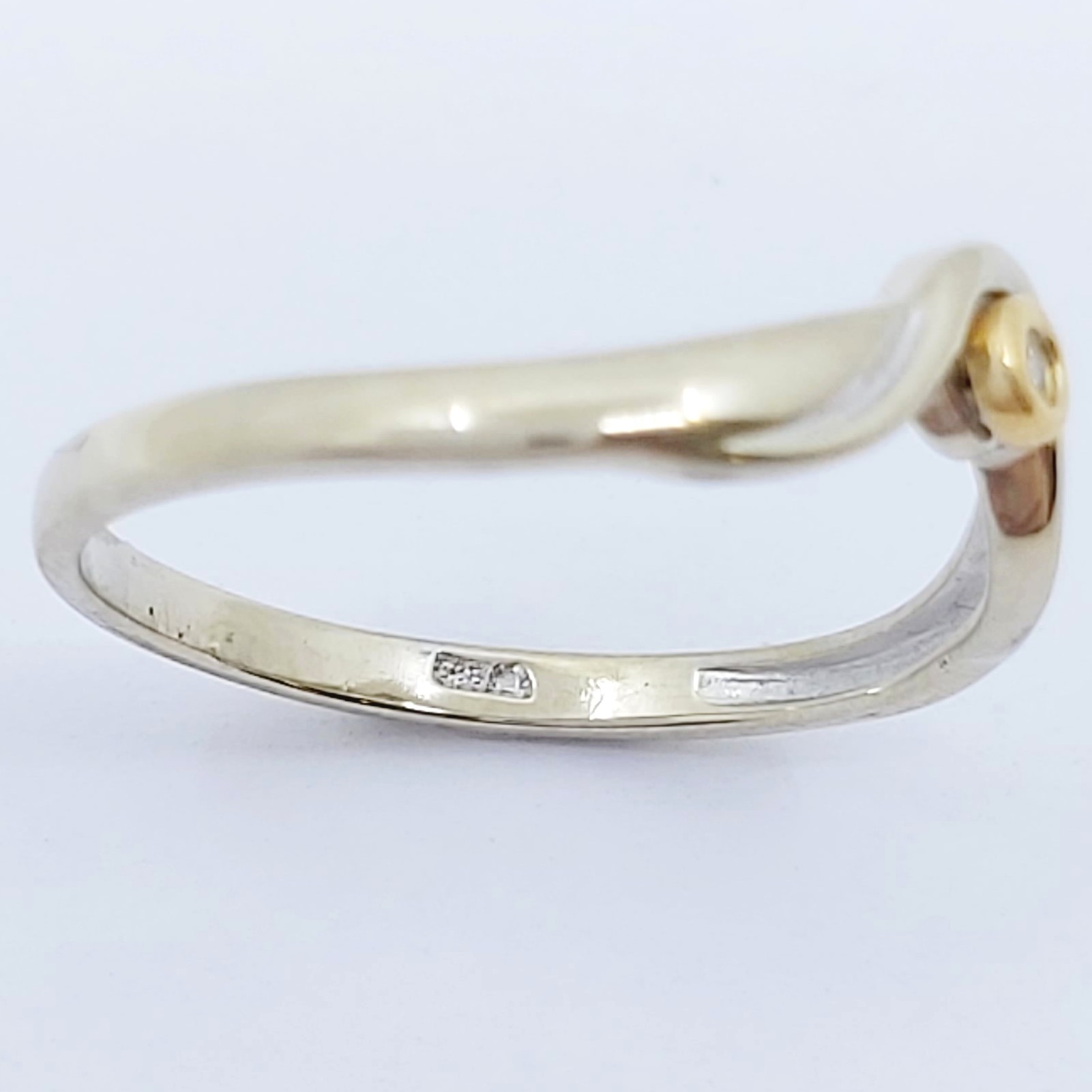 Ring 585/- mit einem Diamant, Größe: 54, 1,84g
