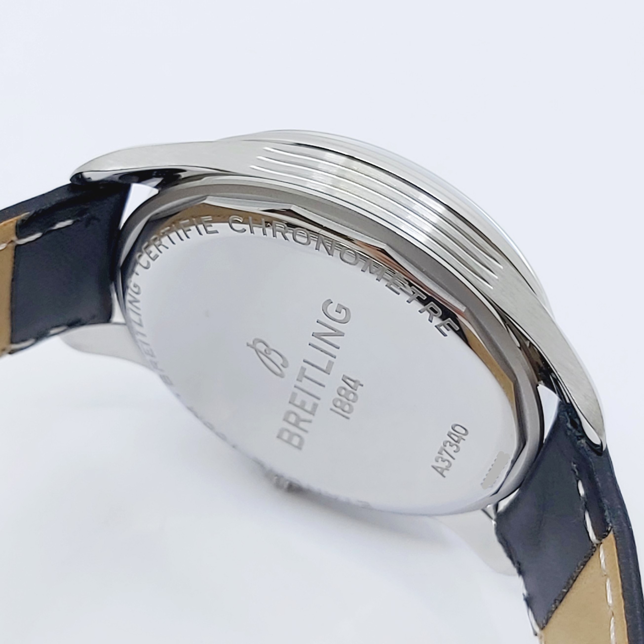 Armbanduhr Breitling Premier Ref.: A37340 mit Lederband, Stahl-Faltschließe, Originalbox und -pap