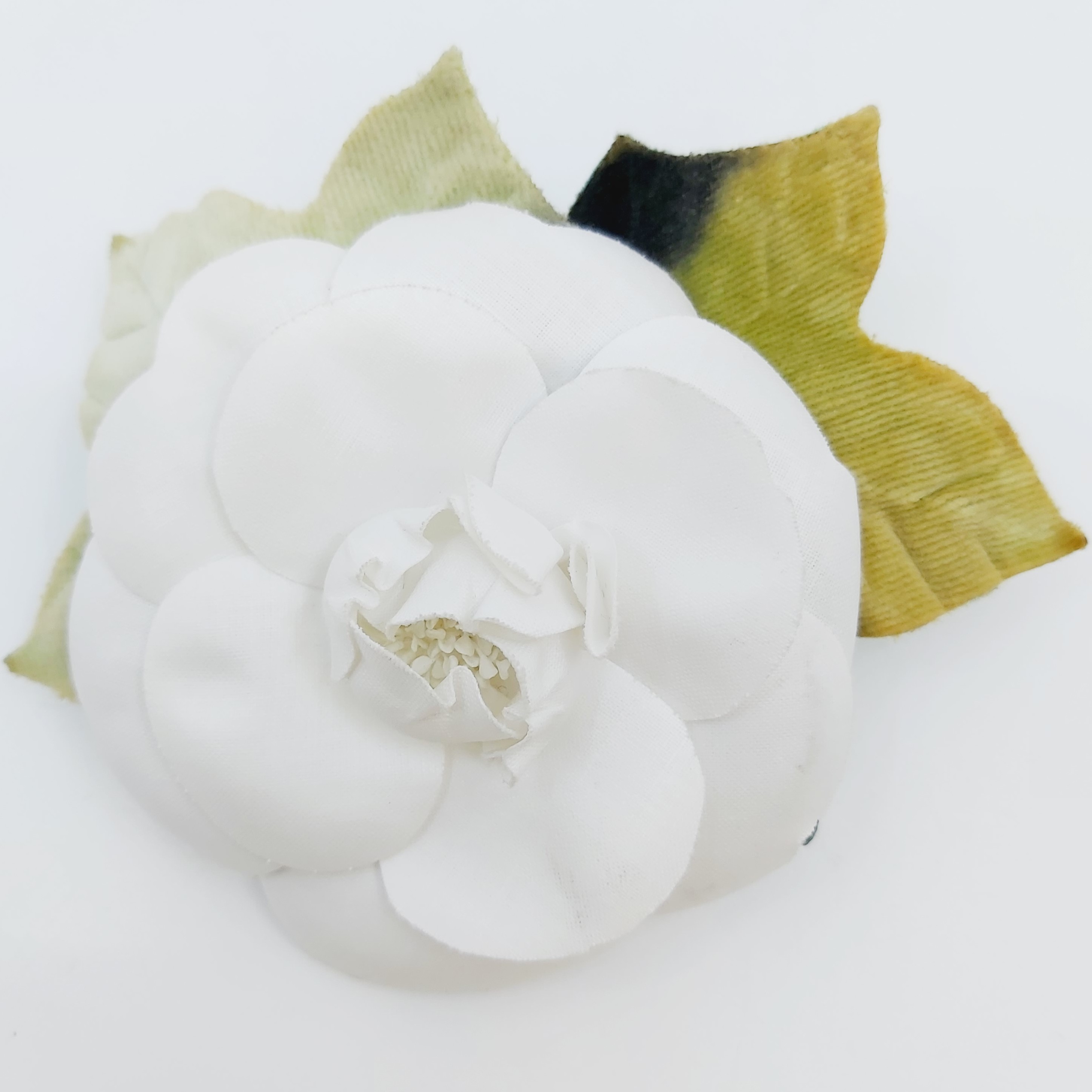 Brosche Chanel Camelia, Nylon und Feincord