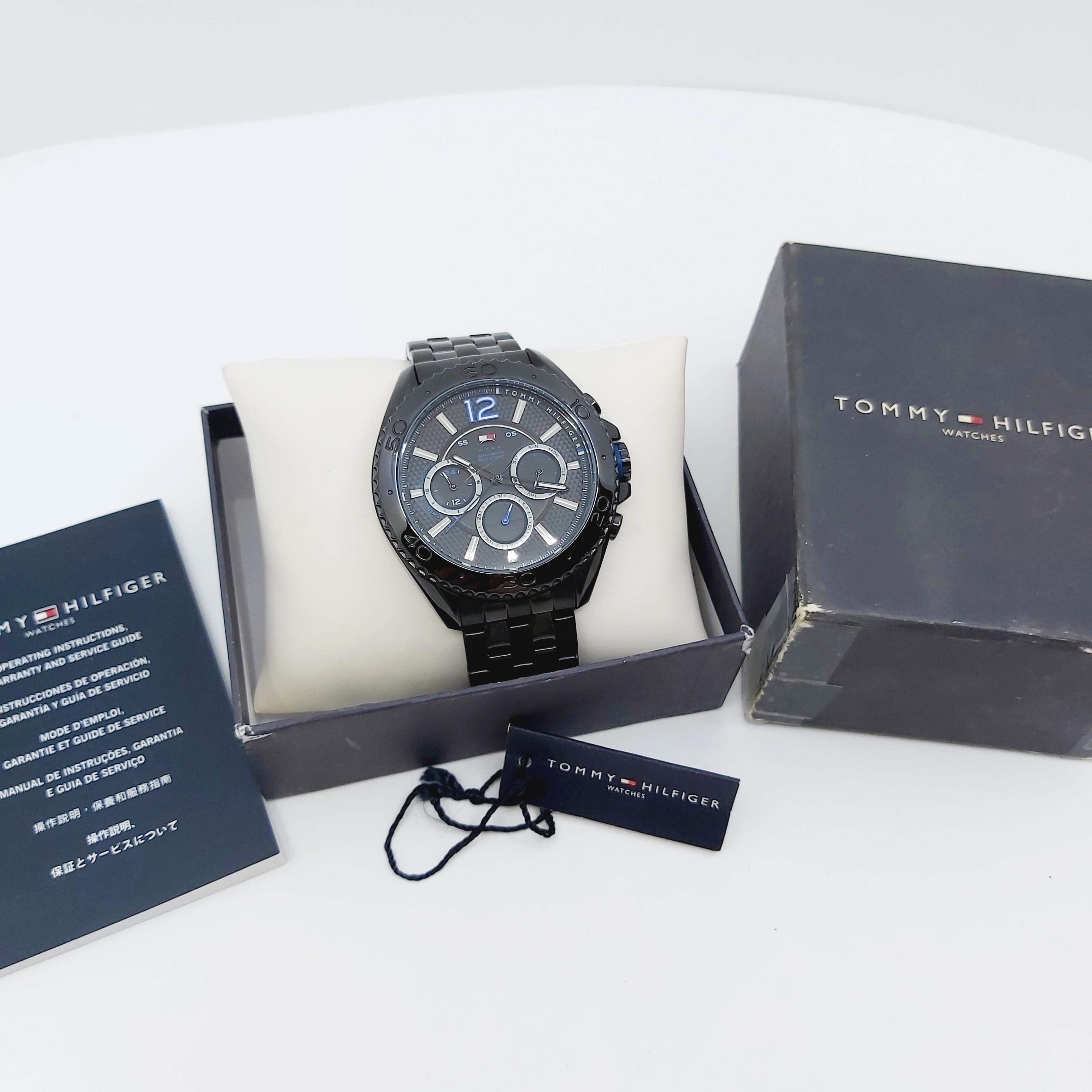Armbanduhr Tommy Hilfinger Grant Black Sports