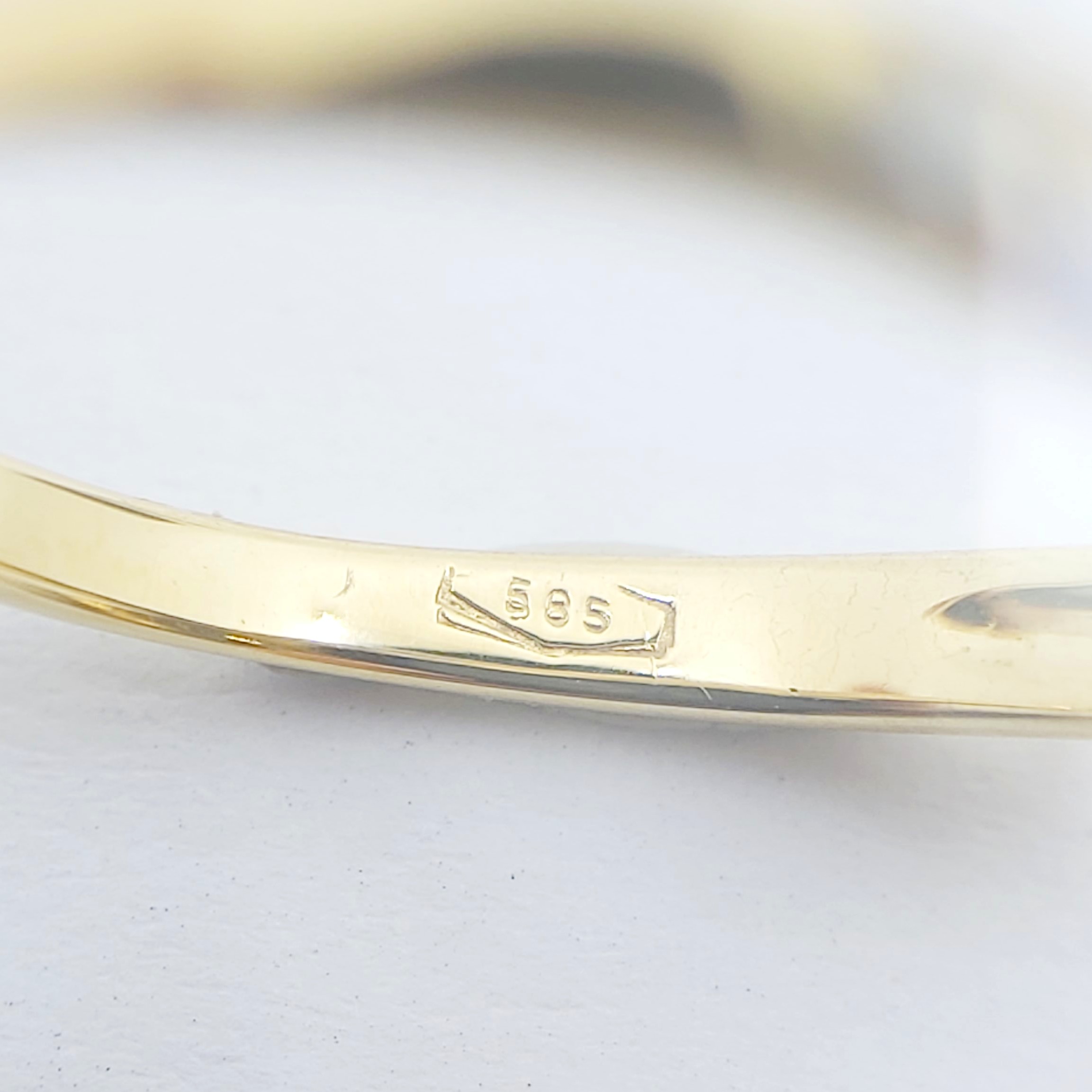 Ring 585/- mit Diamanten, Größe: 51, 1,09g