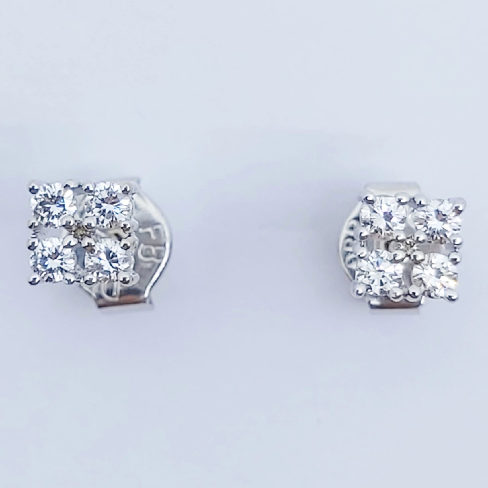 Ohrstecker 585/- mit Brillanten, 1,56g