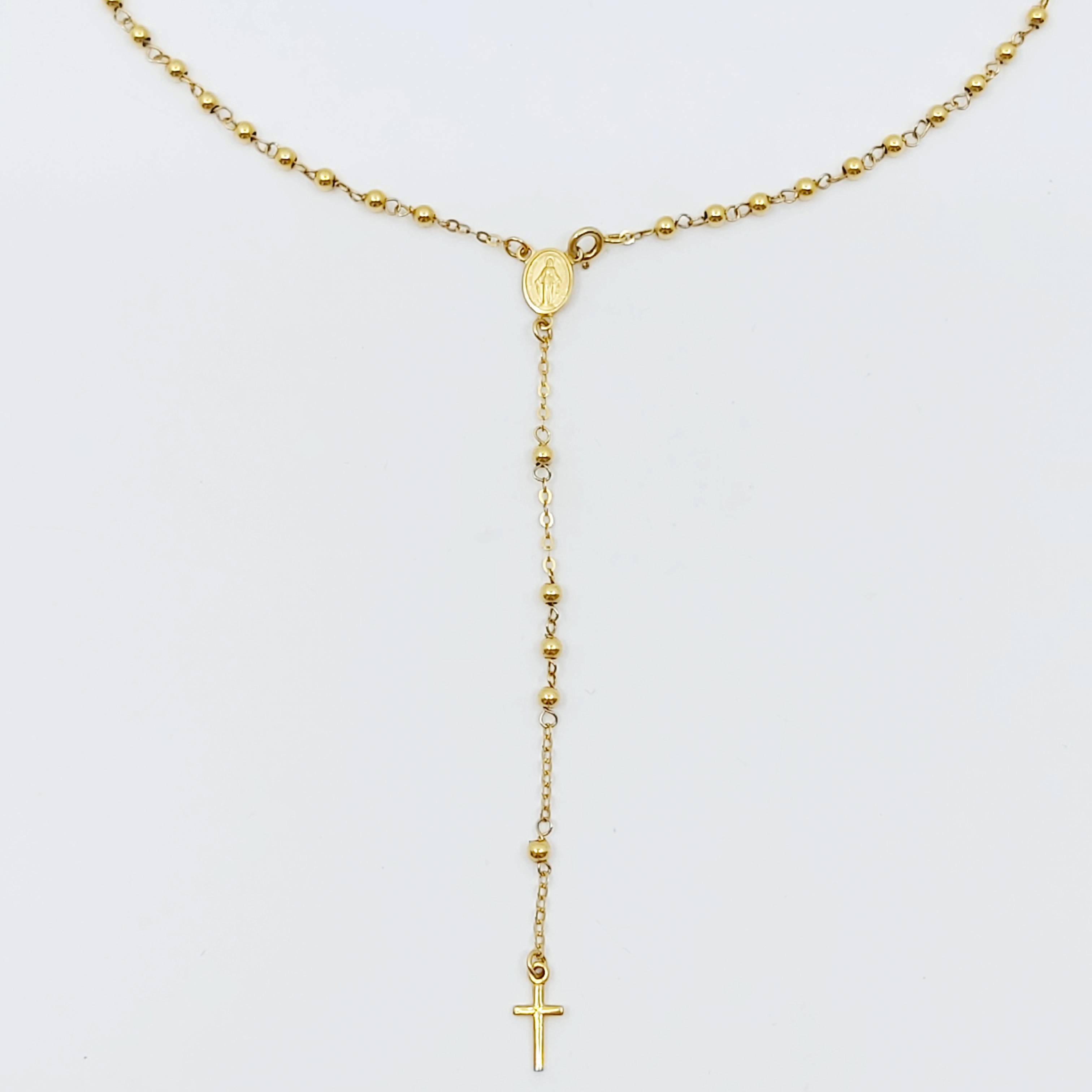 Collier/Rosenkranz 750/- Länge: 47 cm, 6,16g