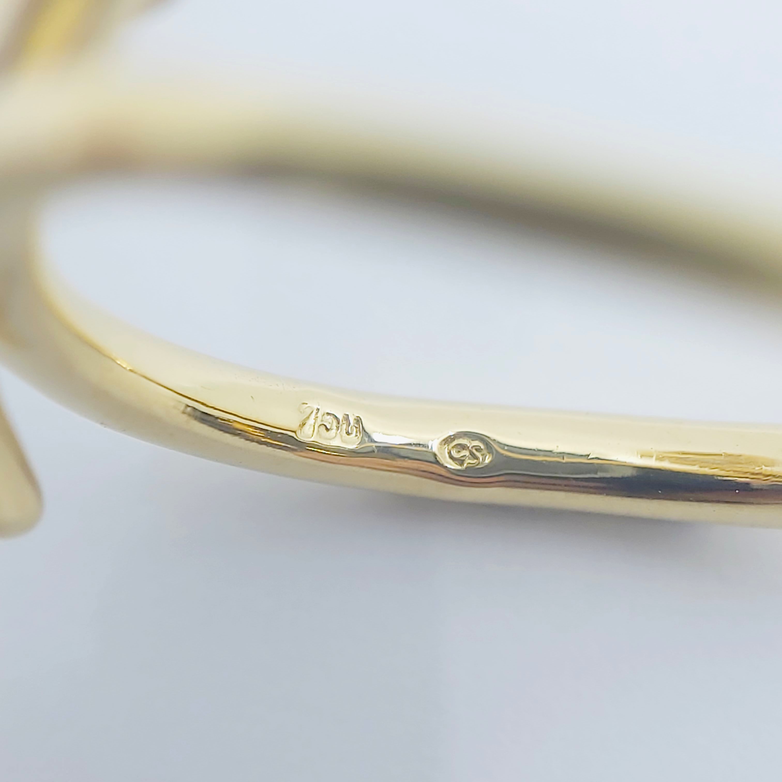 Ring 750/- mit einem Brillant, Größe: 51, 3,21g