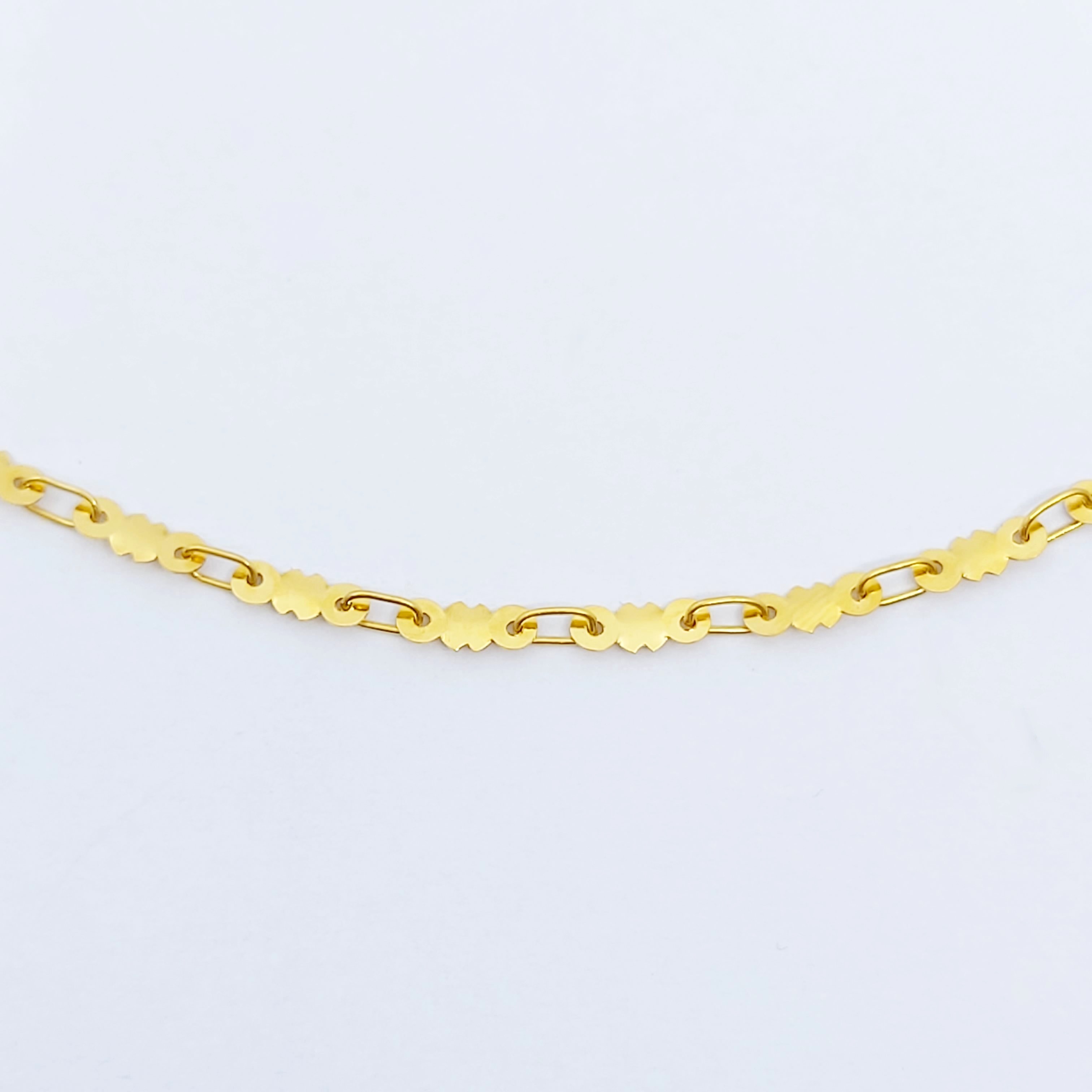 Collier 750/-, Länge: 41cm,  7,36g