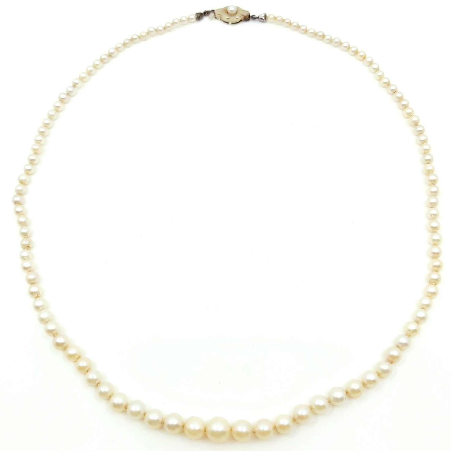 Perlenkette mit Verschluss 585/-