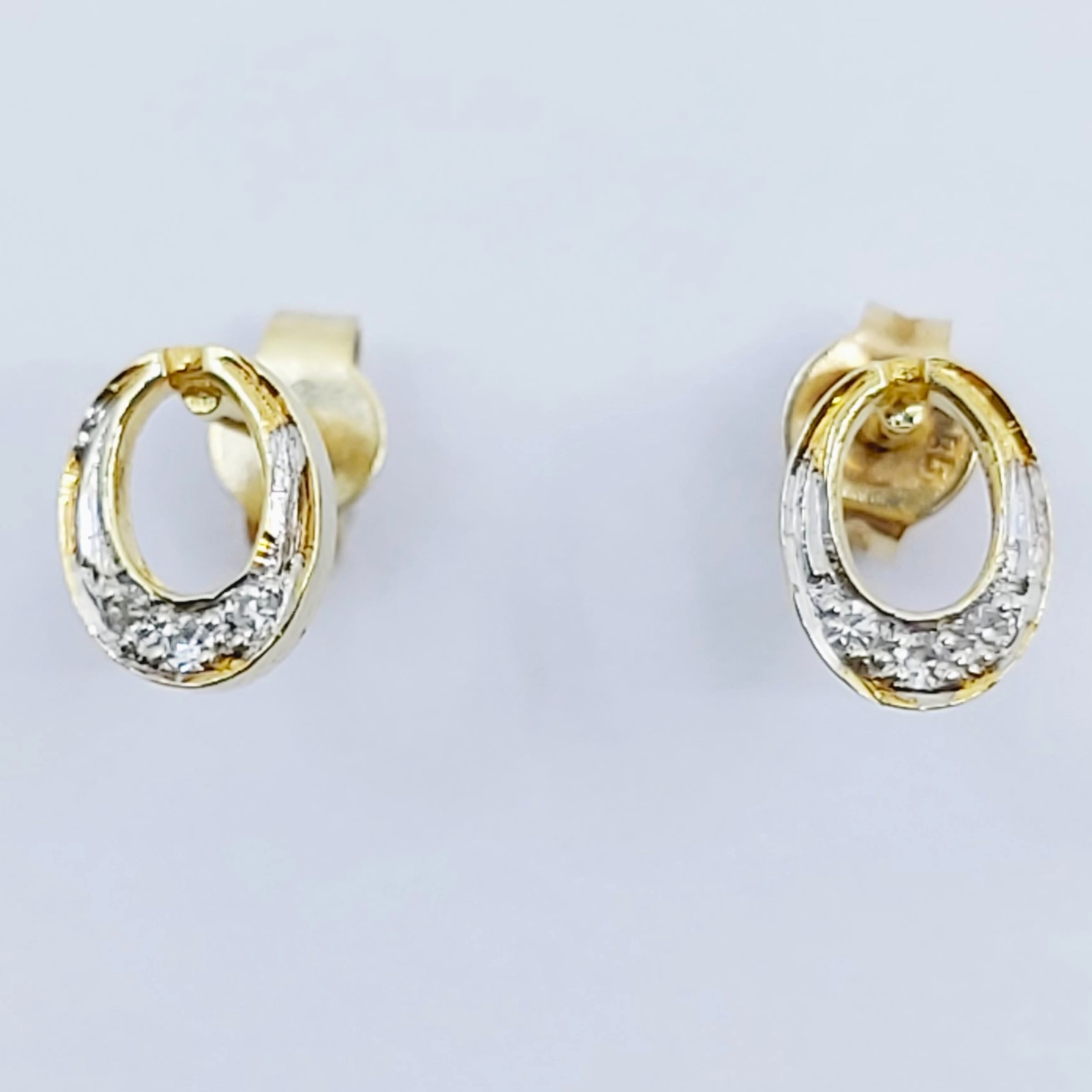 Ohrstecker 585/- mit Diamanten, 1,13g