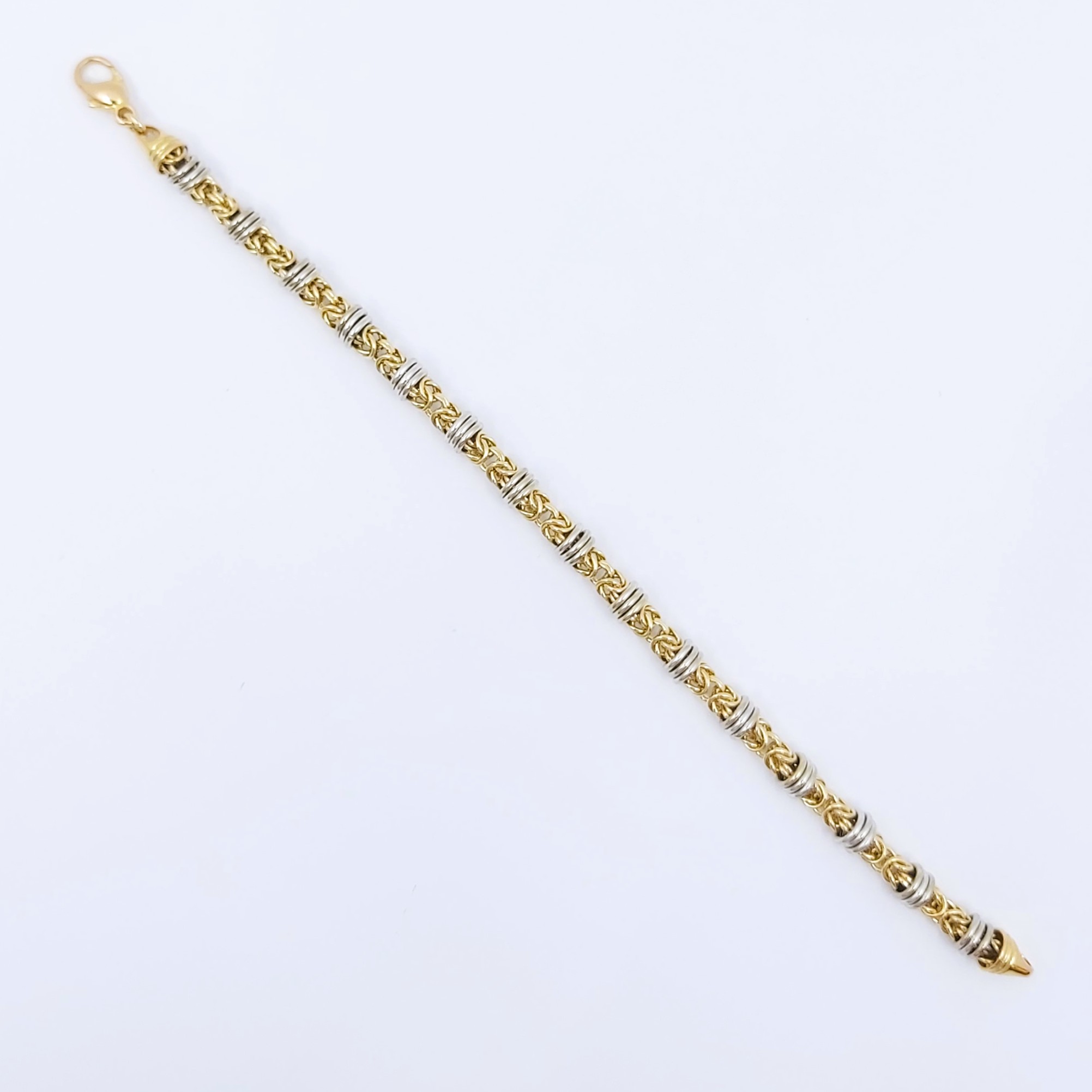 Königsarmband bicolor, 585/-, Länge: 19 cm, 22,01 g