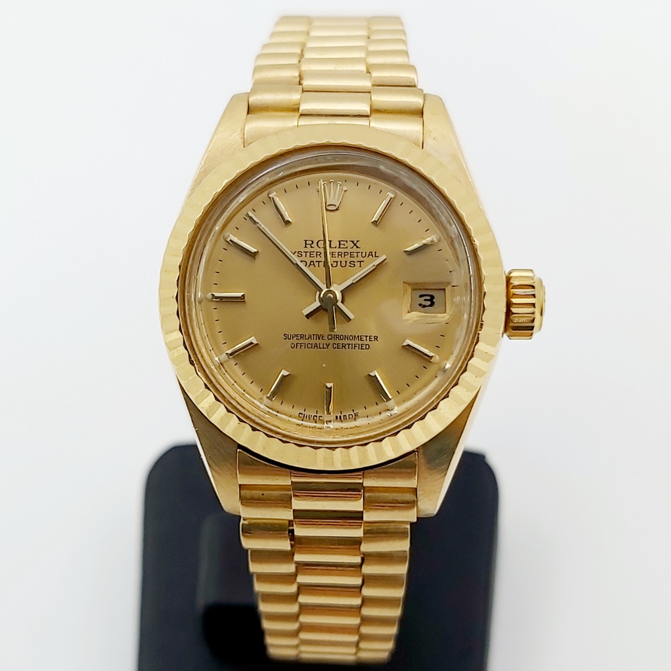 Damenuhr 750/- Rolex Datejust, Ref. 69178