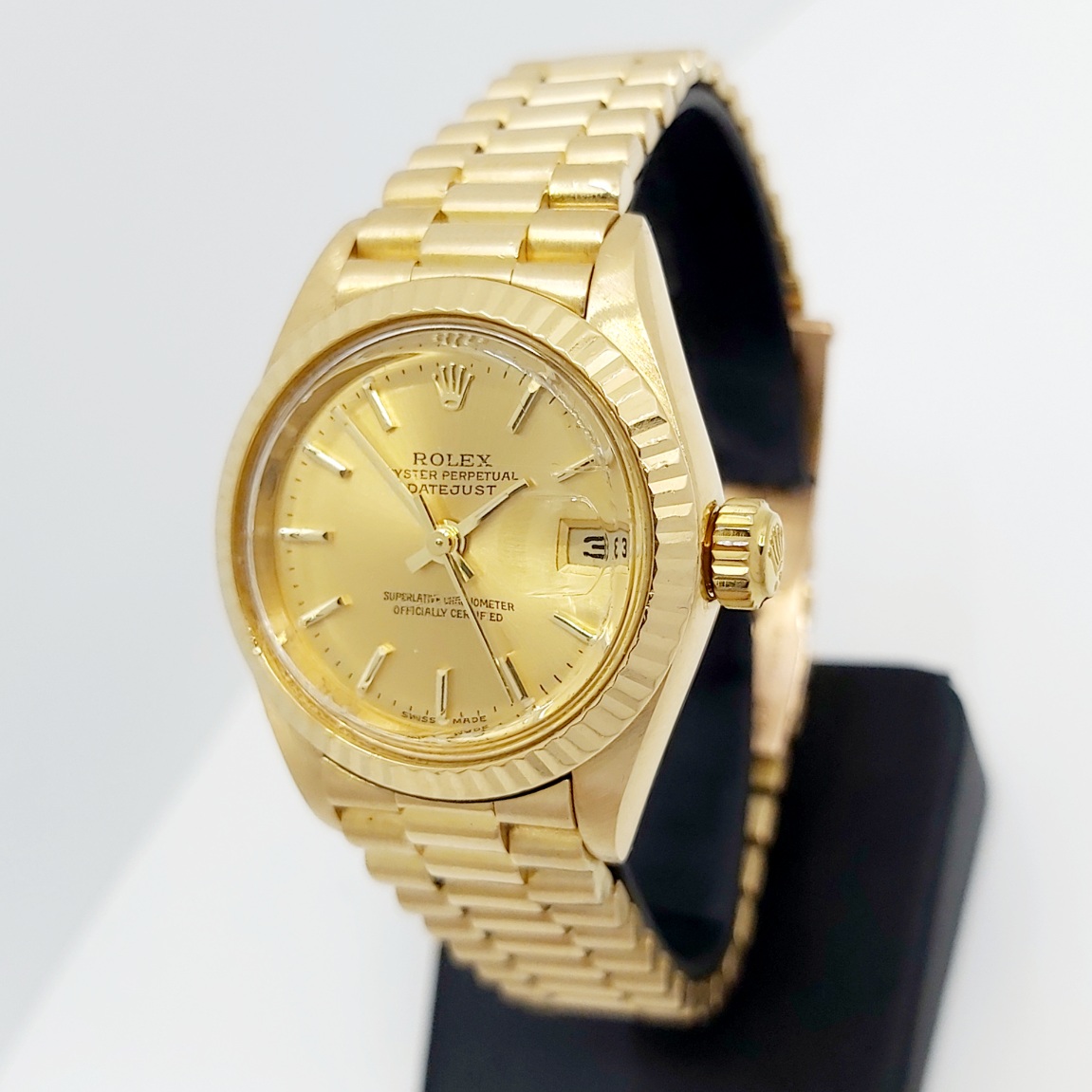 Damenuhr 750/- Rolex Datejust, Ref. 69178