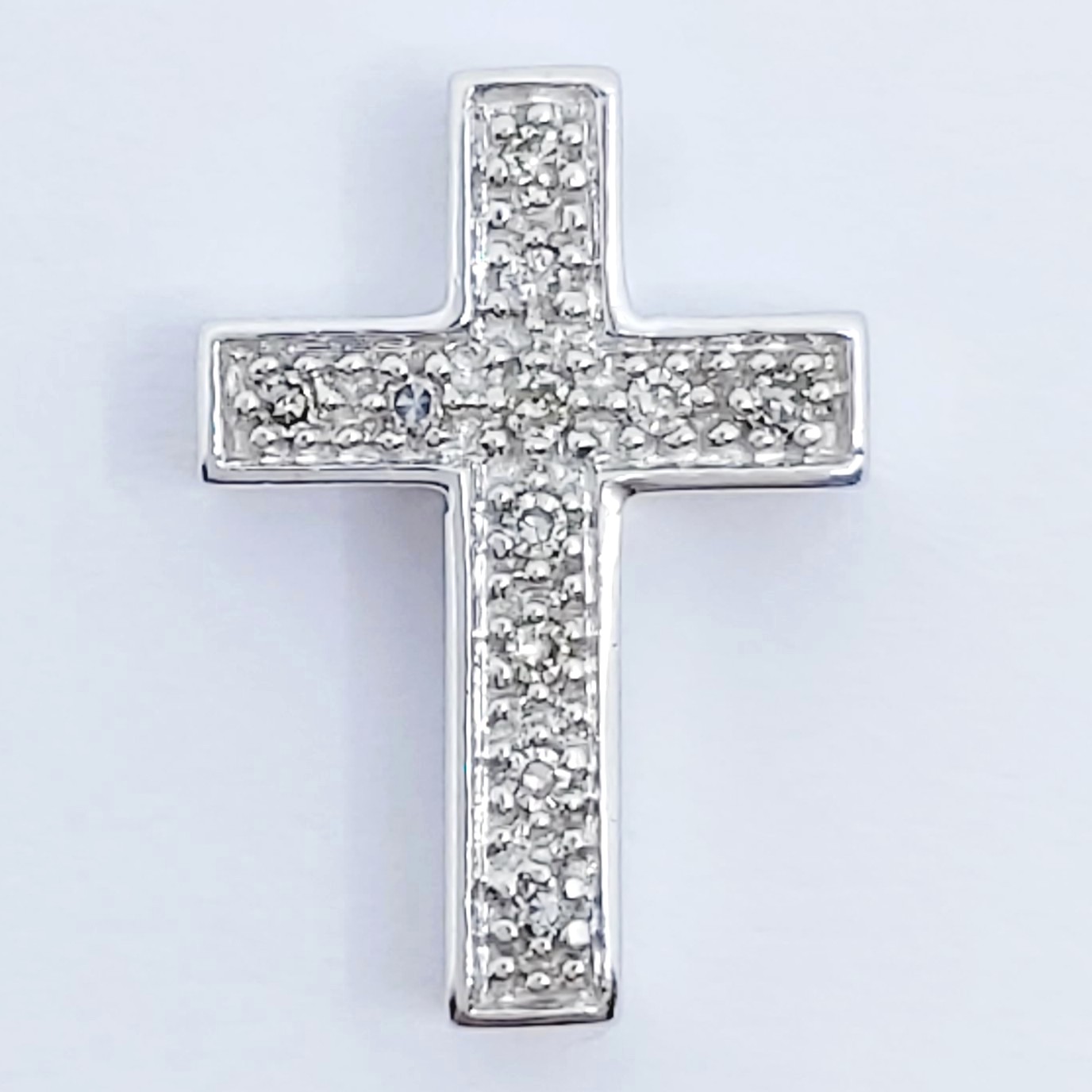 Anhänger 585/- mit Diamanten, 1,34g