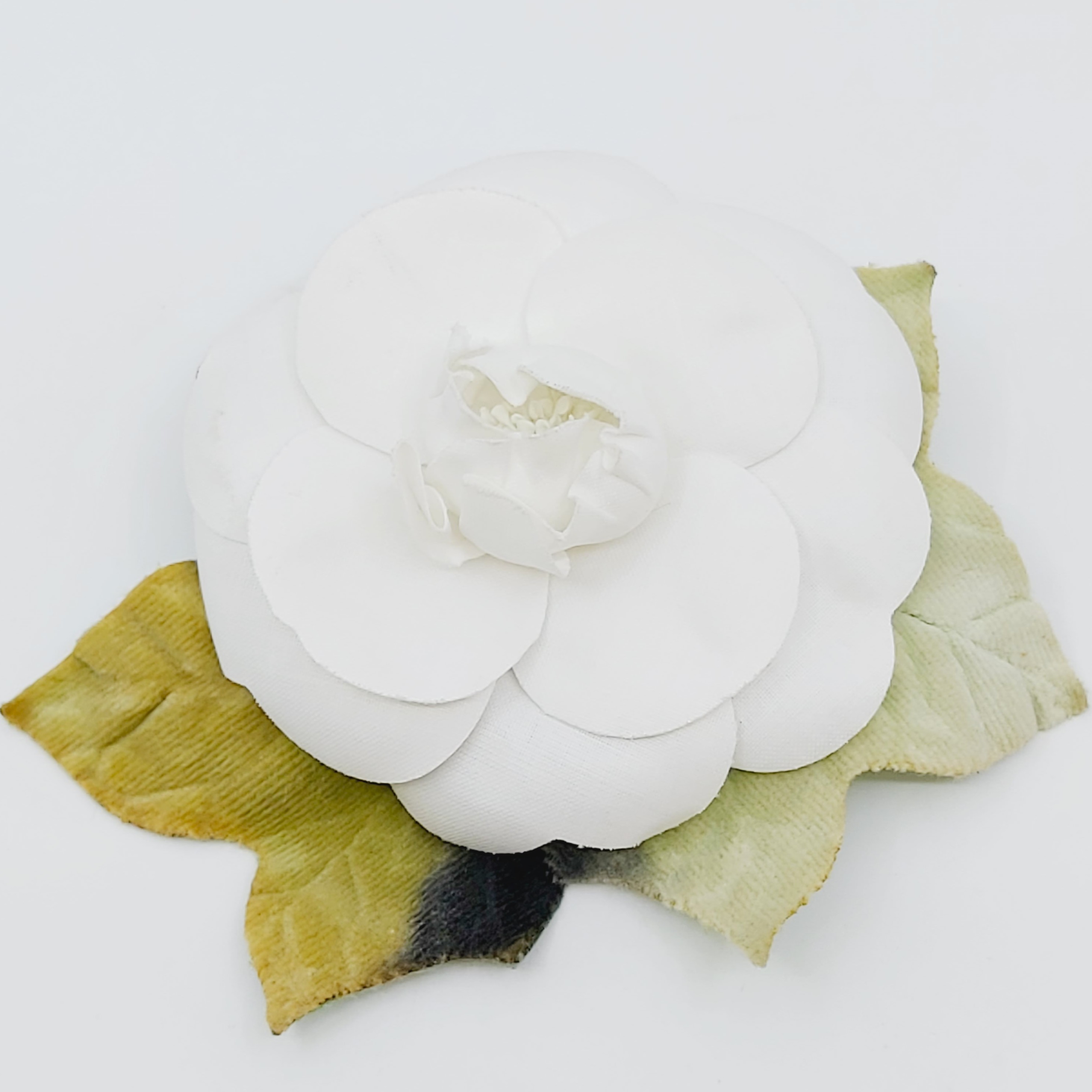 Brosche Chanel Camelia, Nylon und Feincord