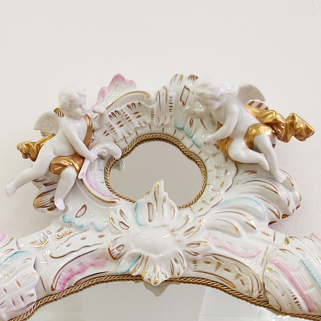 Prunkspiegel Sitzendorf, ca. 100 x 65 x 11 cm. KEIN VERSAND NUR ABHOLUNG