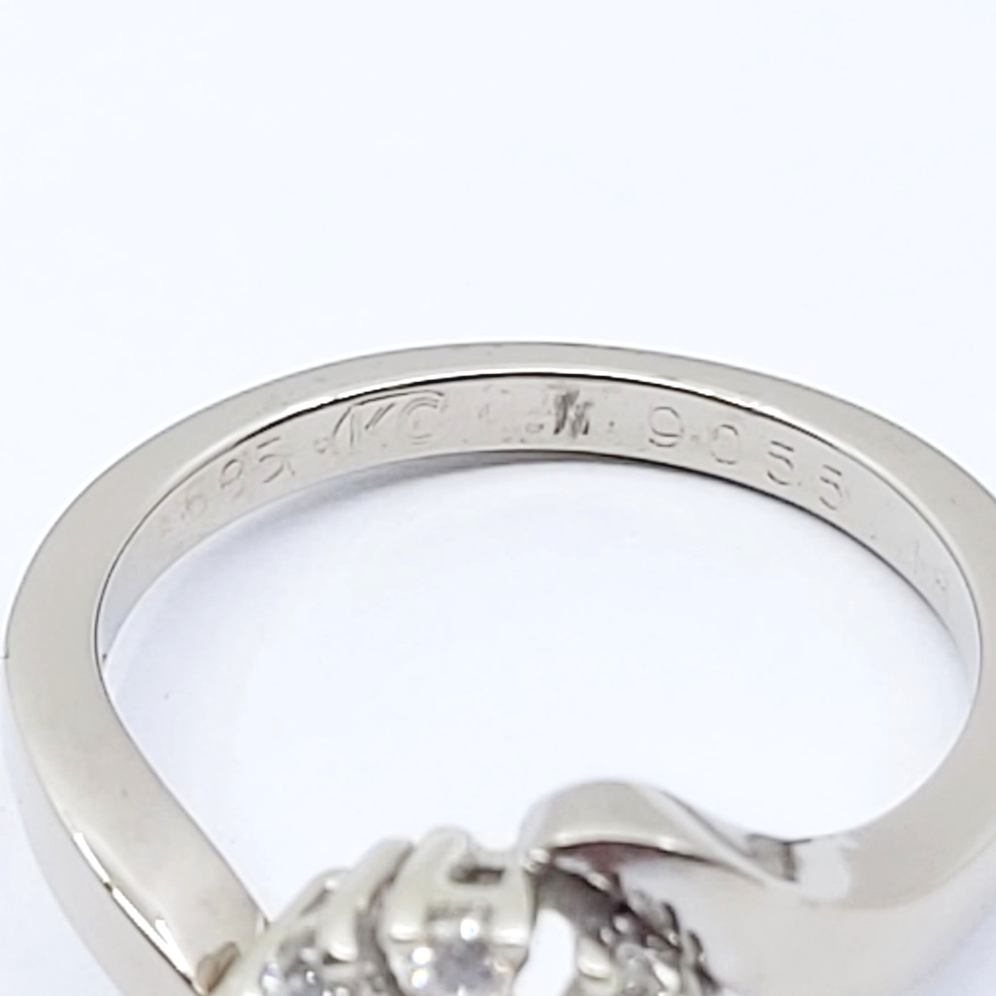Ring 585/-, Größe: 53 mit Brillanten, 4,580 g