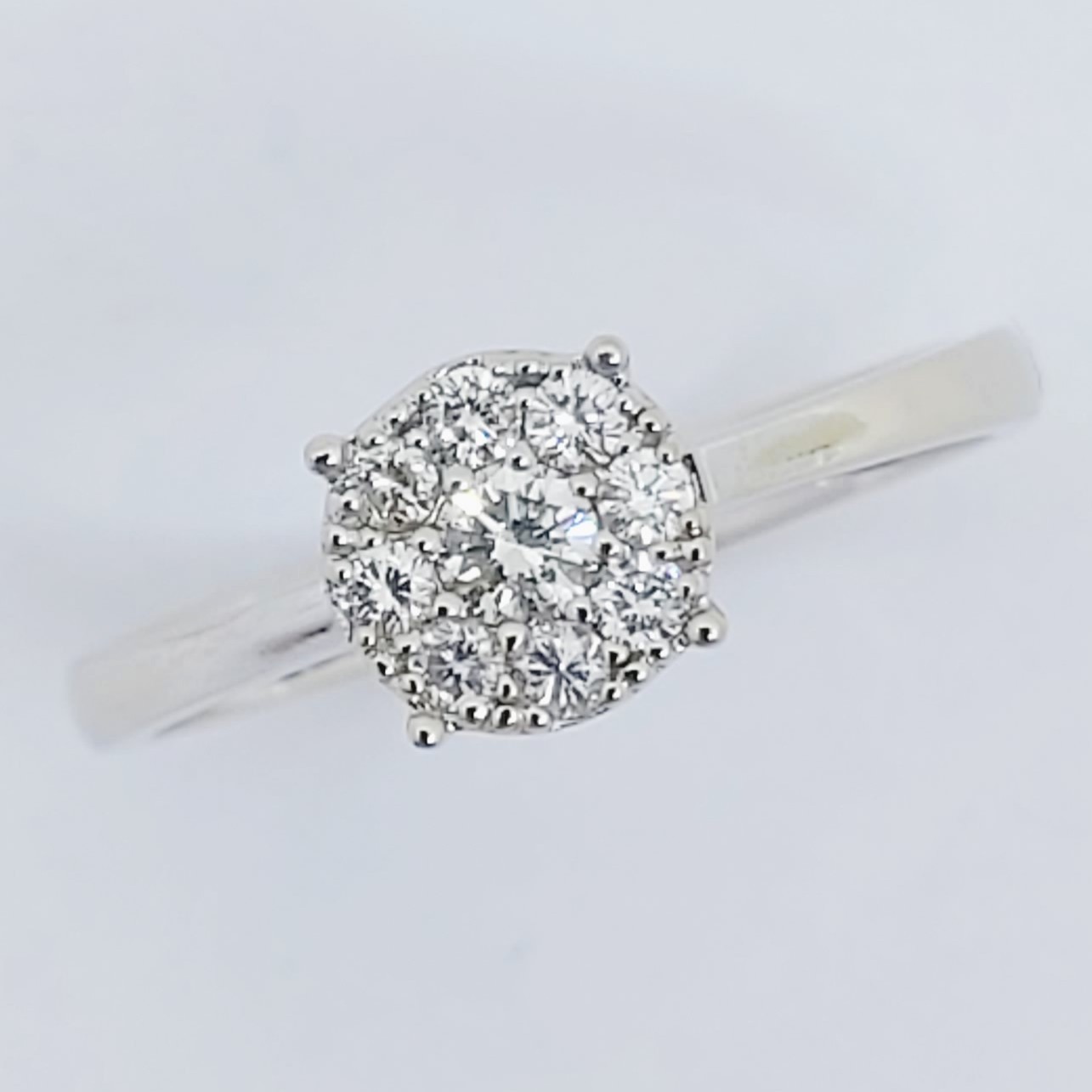 Ring 750/- mit Brillanten, Größe: 54, 2,84g