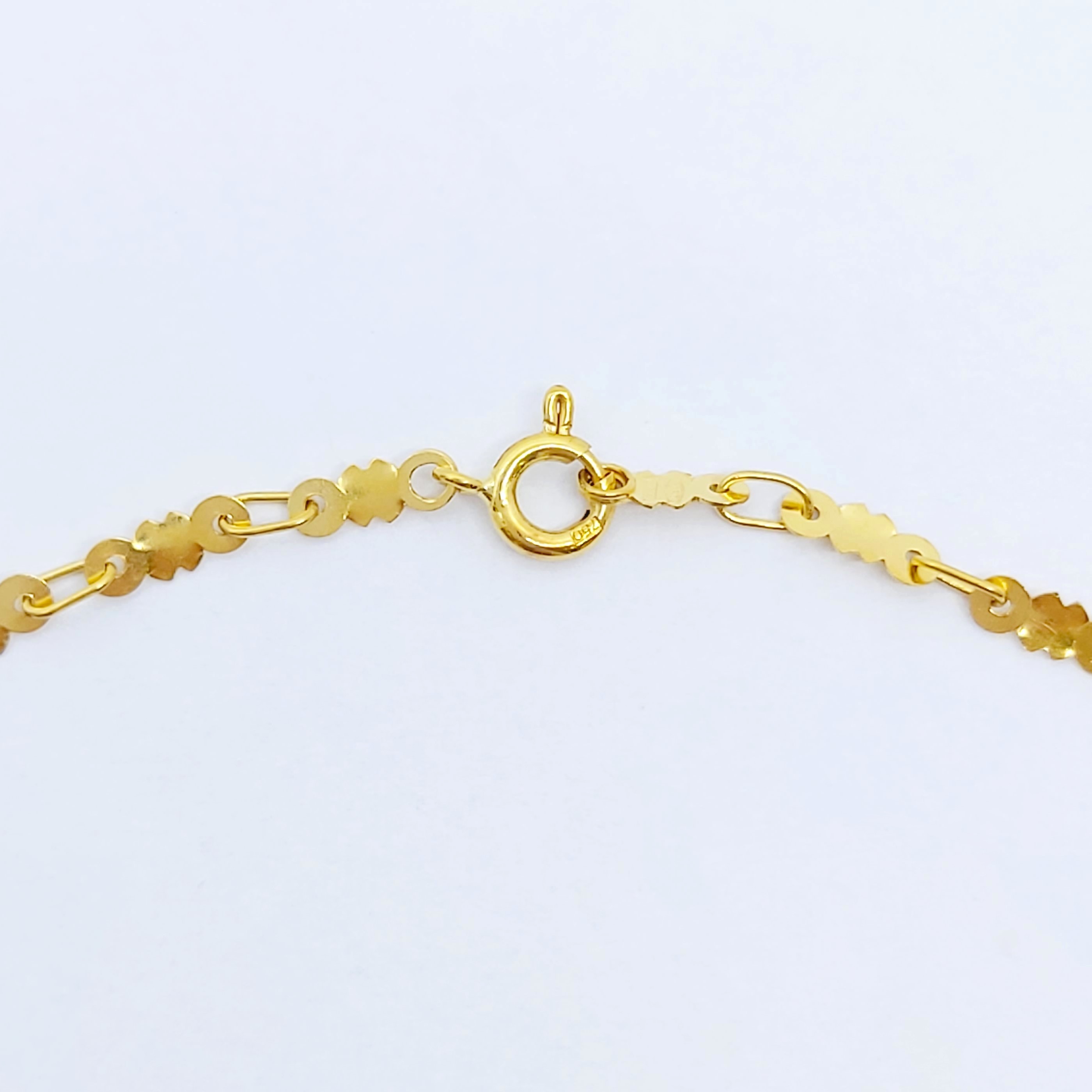 Collier 750/-, Länge: 41cm,  7,36g