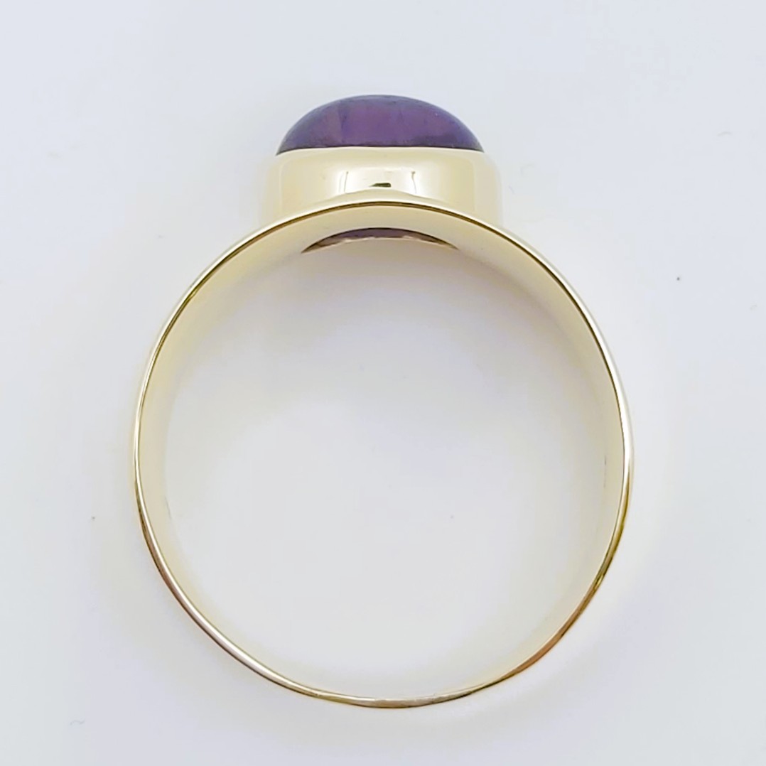 Ring 585/-, Größe: 62 mit Amethyst, 5,590 g