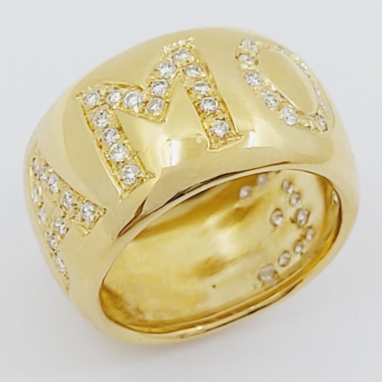 Ring 750/- "Amore" mit Brillanten ausgefasst, Größe: 55, 11,740g