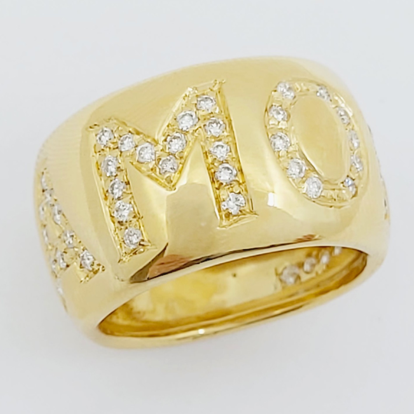 Ring 750/- "Amore" mit Brillanten ausgefasst, Größe: 55, 11,740g