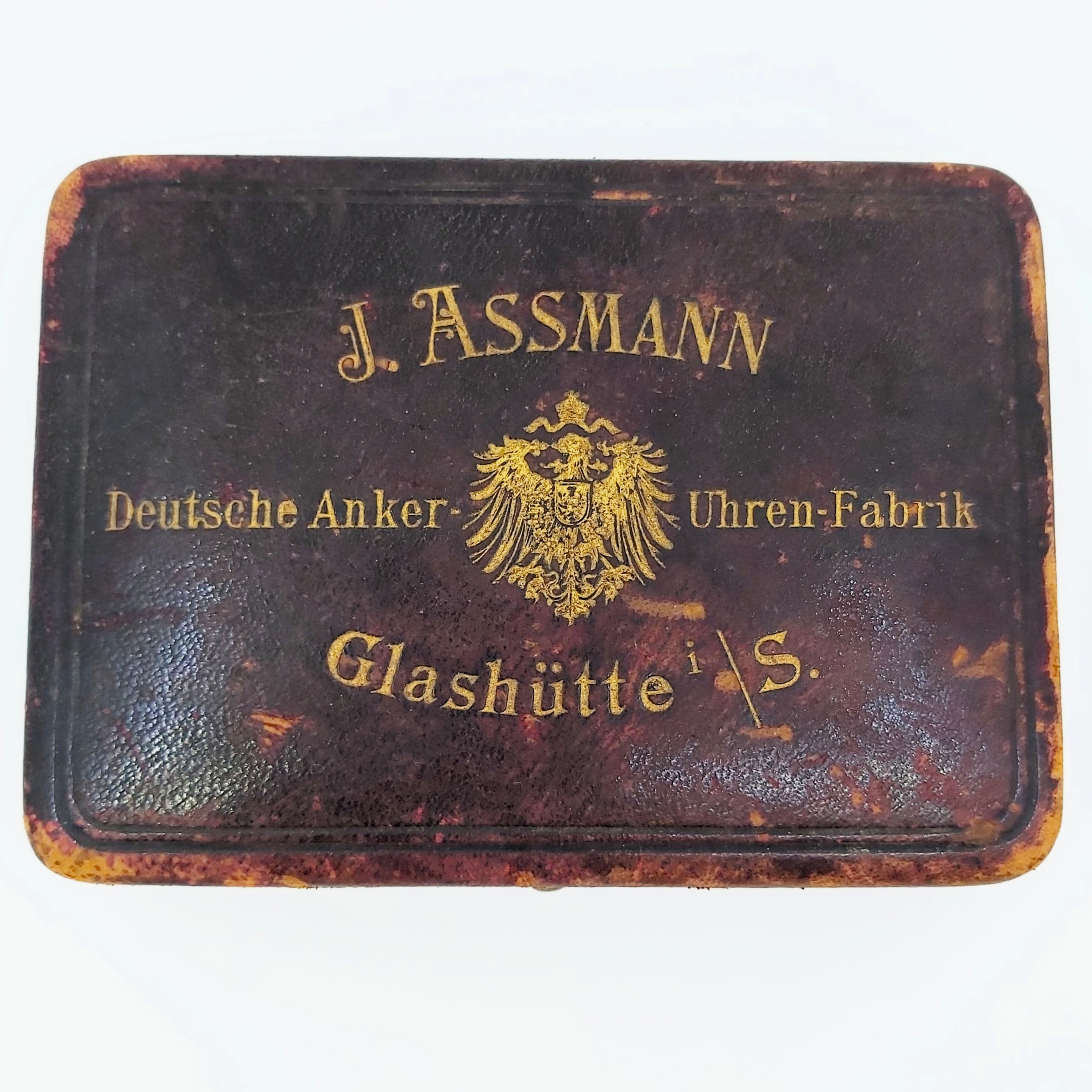 Savonette-Taschenuhr 585/- Roségold J. Assmann Glashütte, Fullset