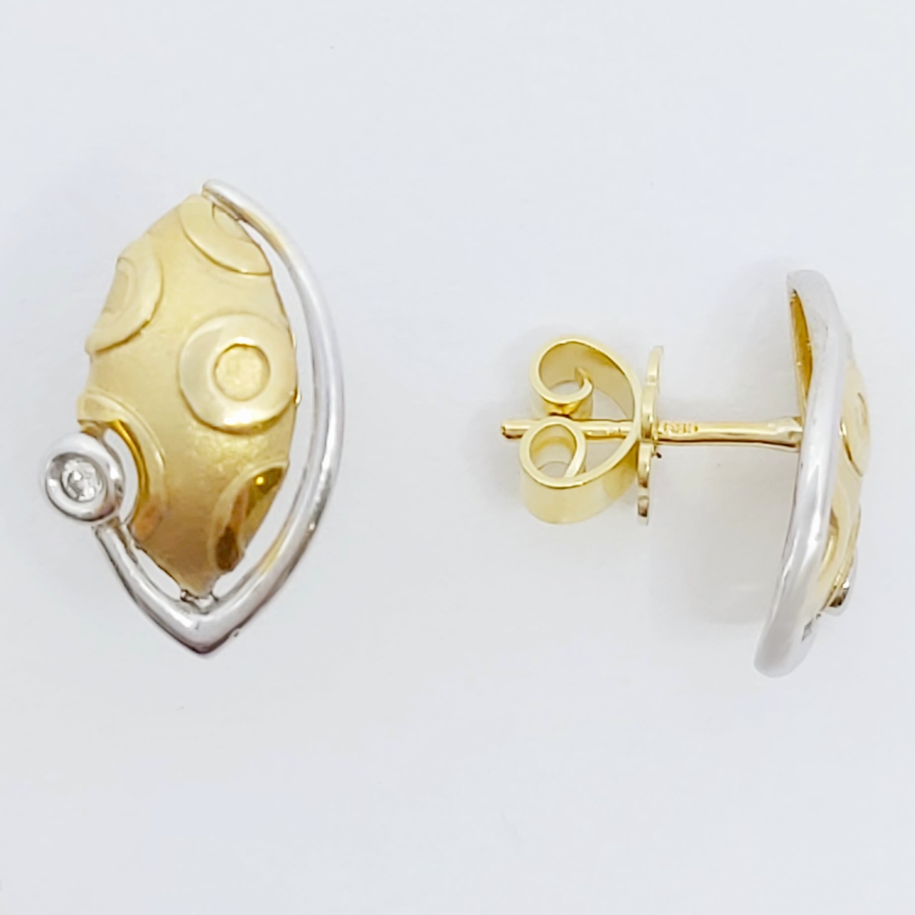 Ohrringe 585/- mit Brillanten, 2,46g