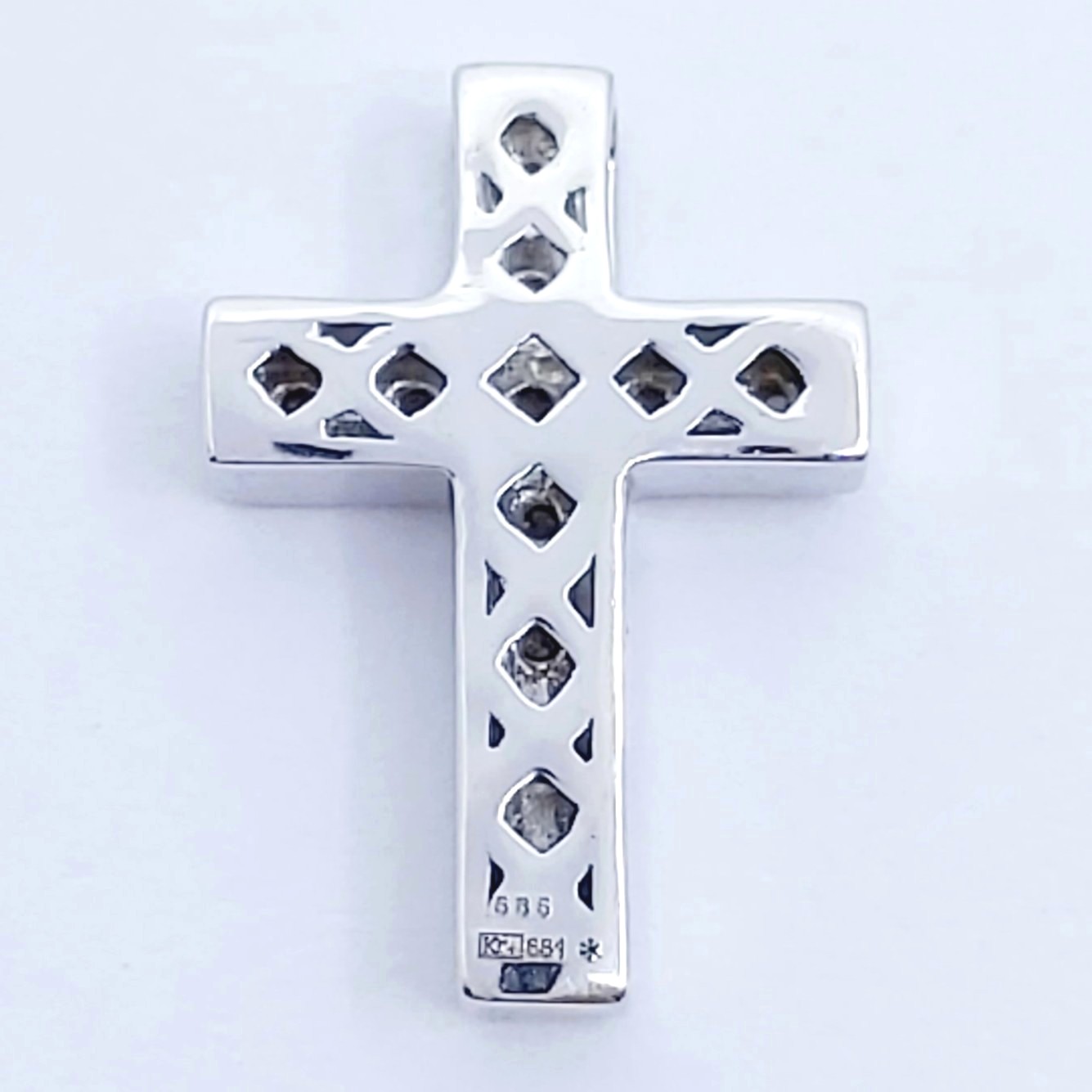 Anhänger 585/- mit Diamanten, 1,34g
