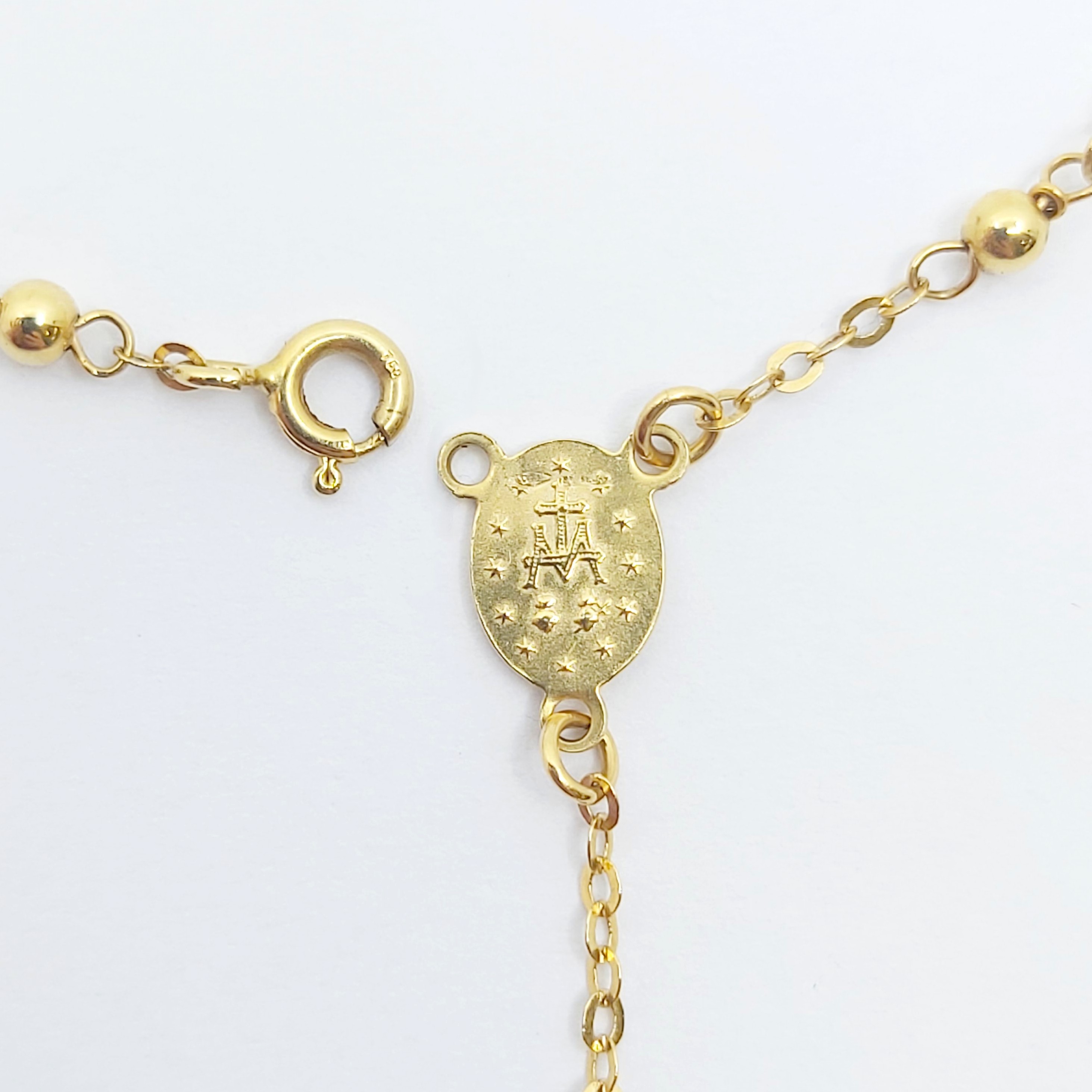 Collier/Rosenkranz 750/- Länge: 47 cm, 6,16g