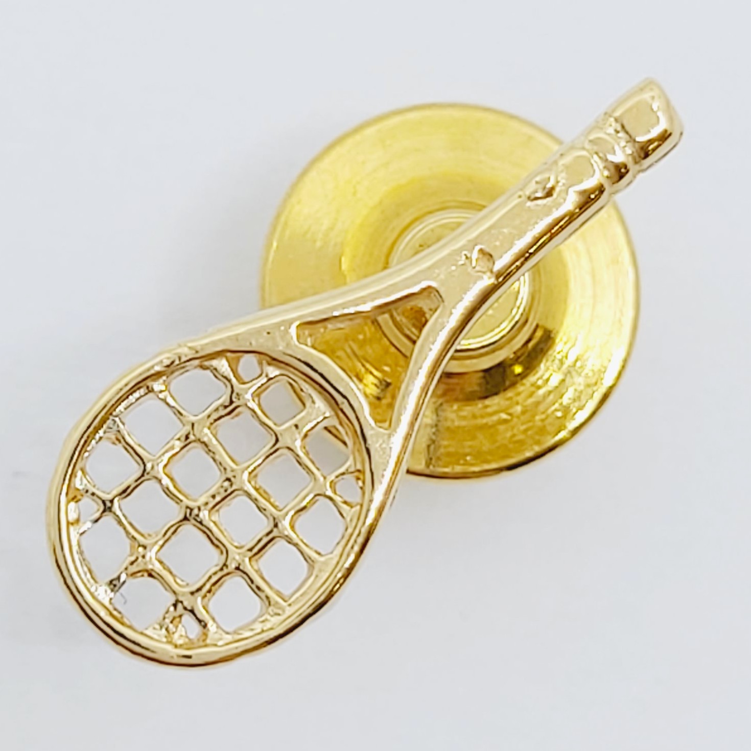 Pin "Tennisschläger" 750/-, 1,250g