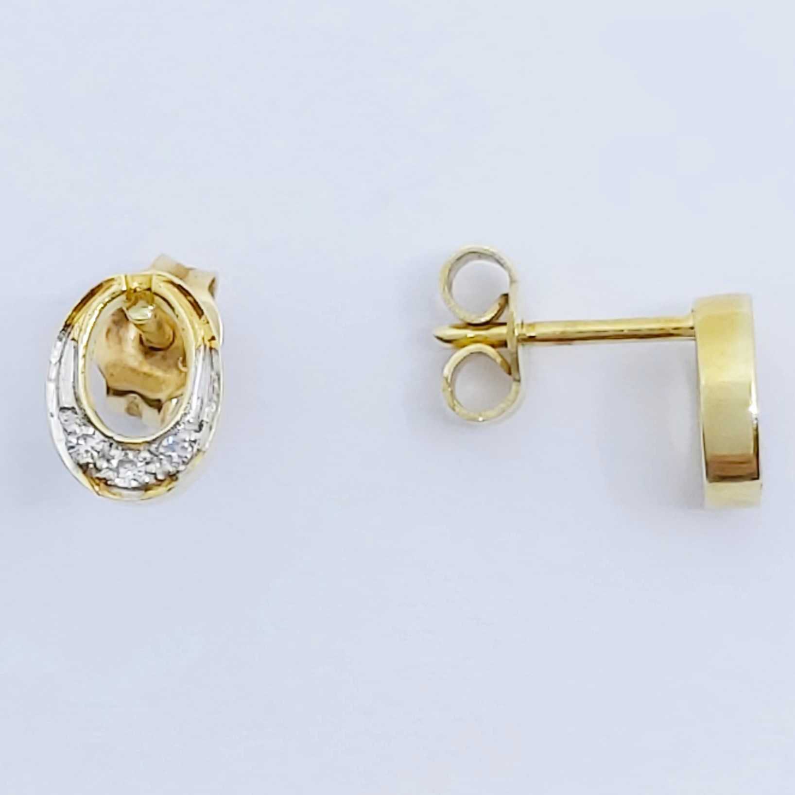 Ohrstecker 585/- mit Diamanten, 1,13g