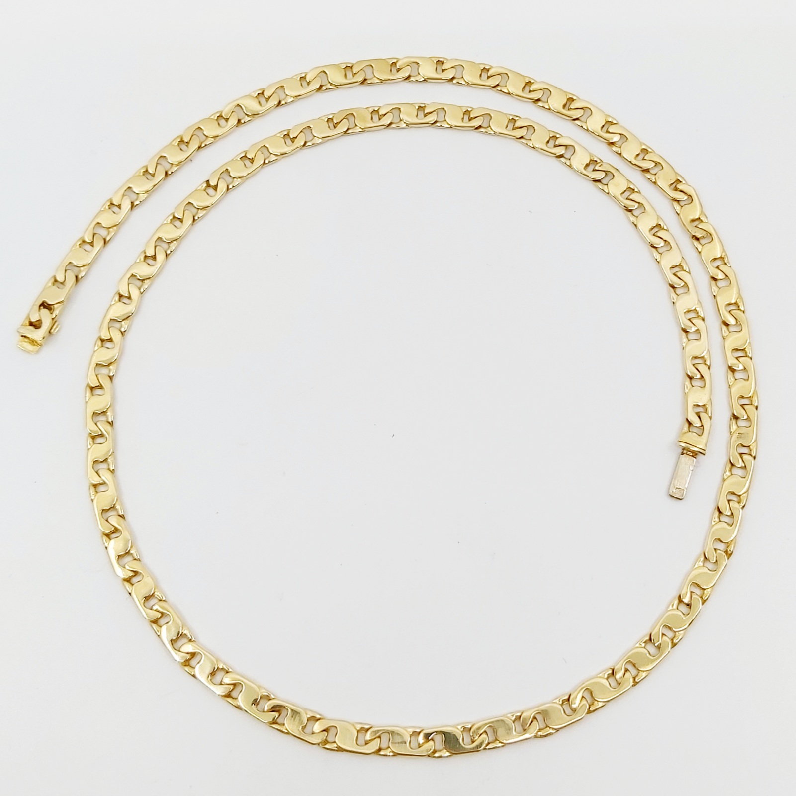 1 Halskette 585/-, Länge: ca. 51,5 cm, 35,8 g