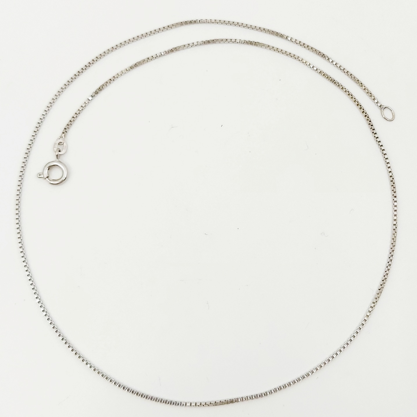 1 Halskette 585/- Weißgold, 39,5 cm, 1,6 g