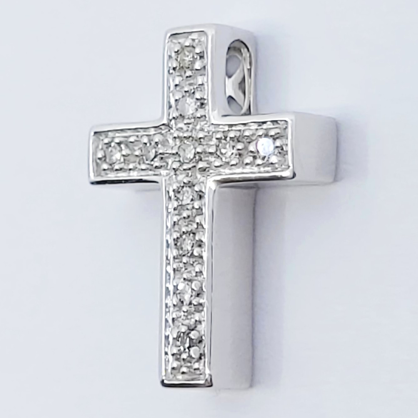Anhänger 585/- mit Diamanten, 1,34g