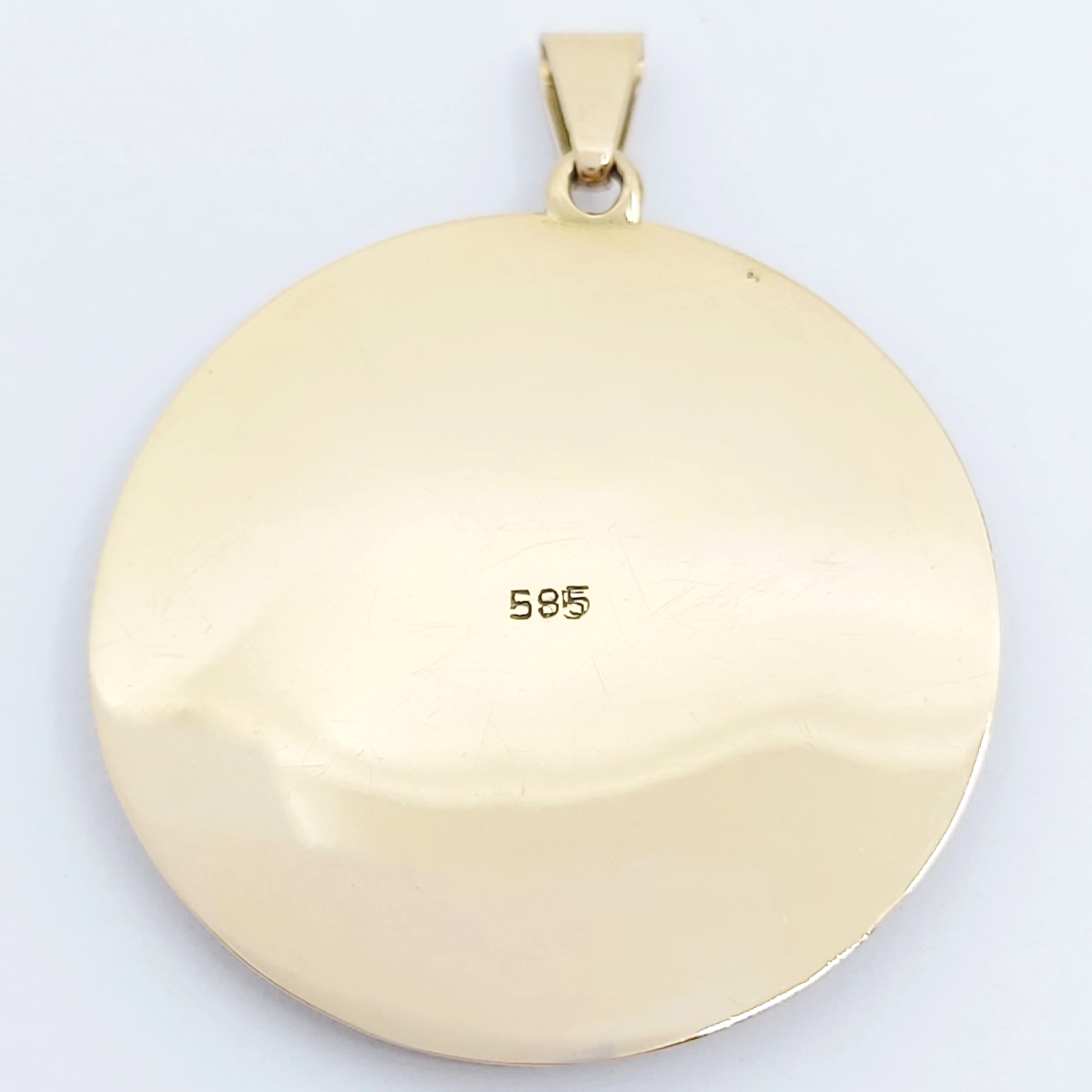 Anhänger 585/- mit Emaille, 7,34g