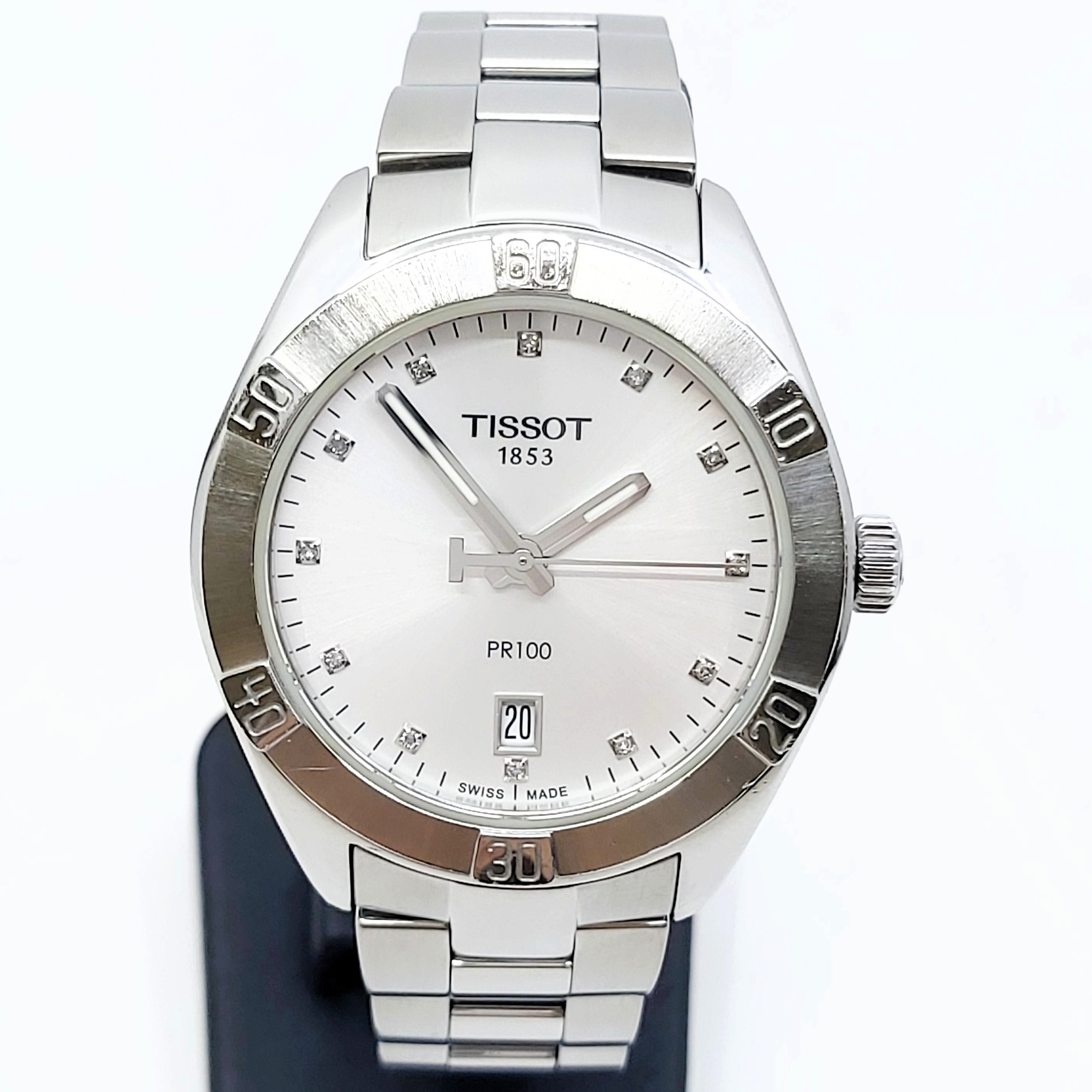 Damenarmbanduhr Stahl Tissot PR100 Sport Chic, Fullset