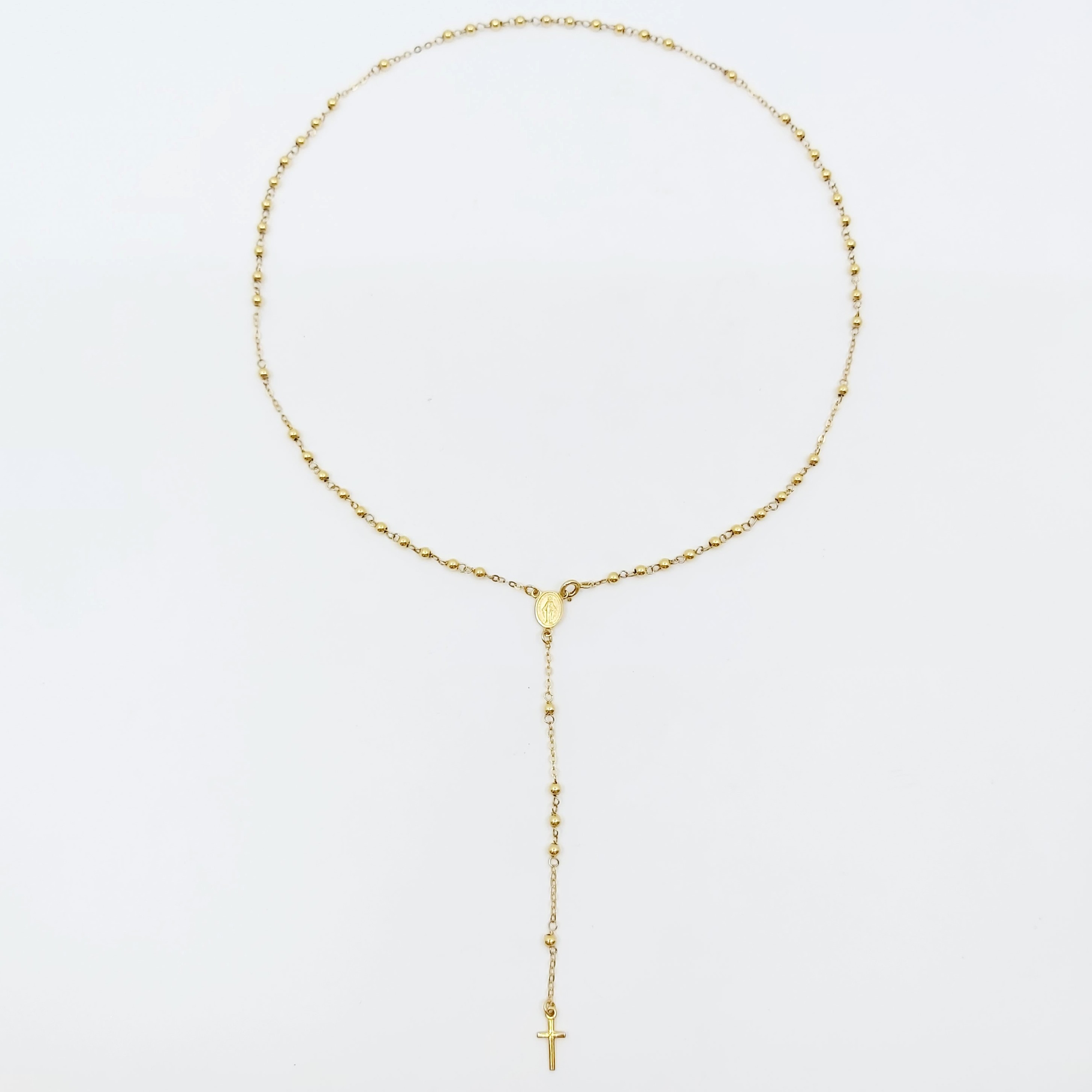 Collier/Rosenkranz 750/- Länge: 47 cm, 6,16g