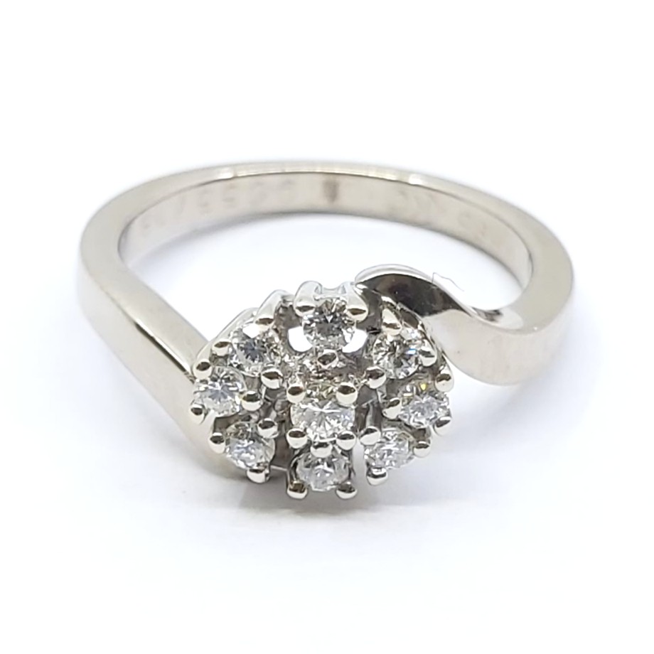 Ring 585/-, Größe: 53 mit Brillanten, 4,580 g