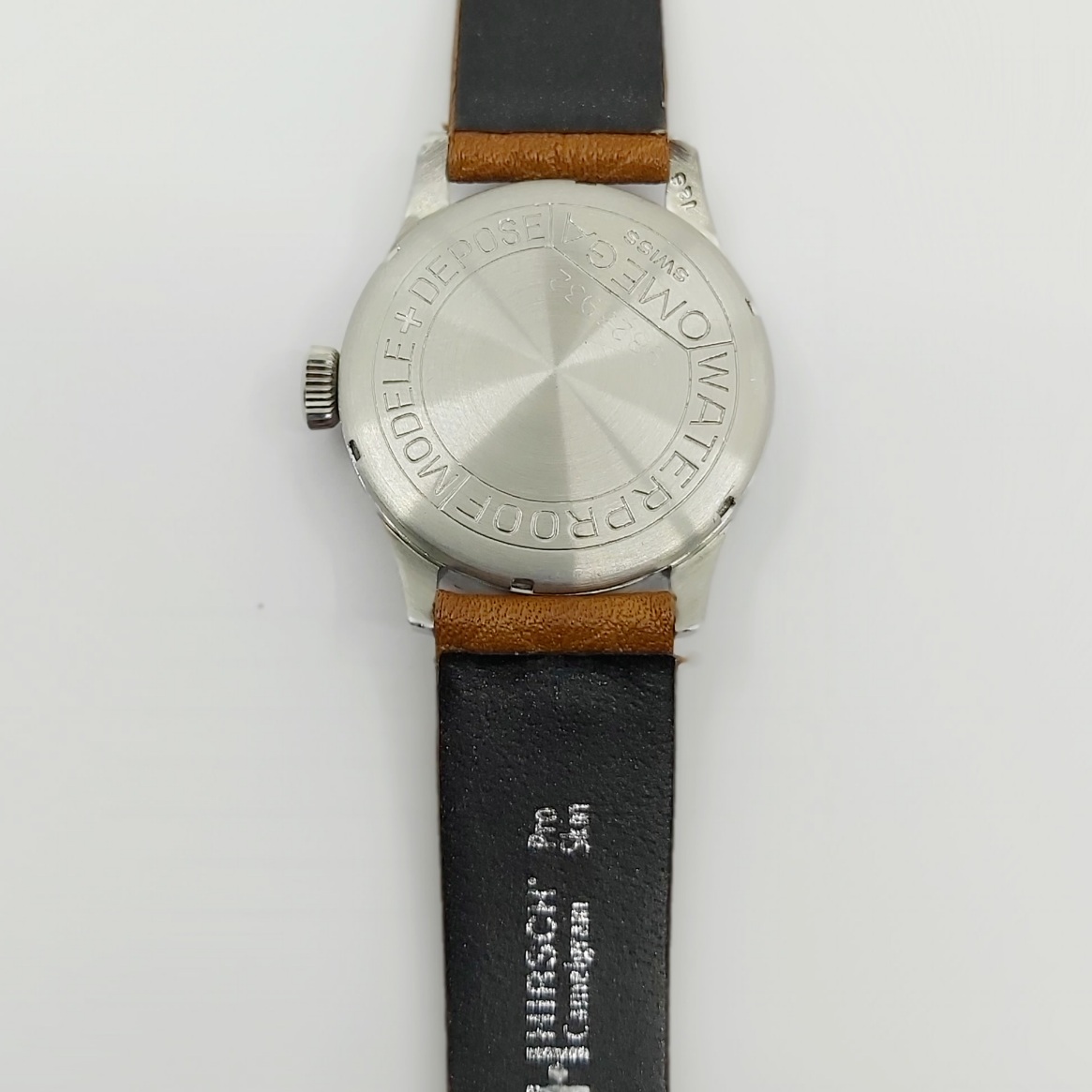 1 Uhr OMEGA Vintage 1942, Cal. 30T2, Stahl, Lederband