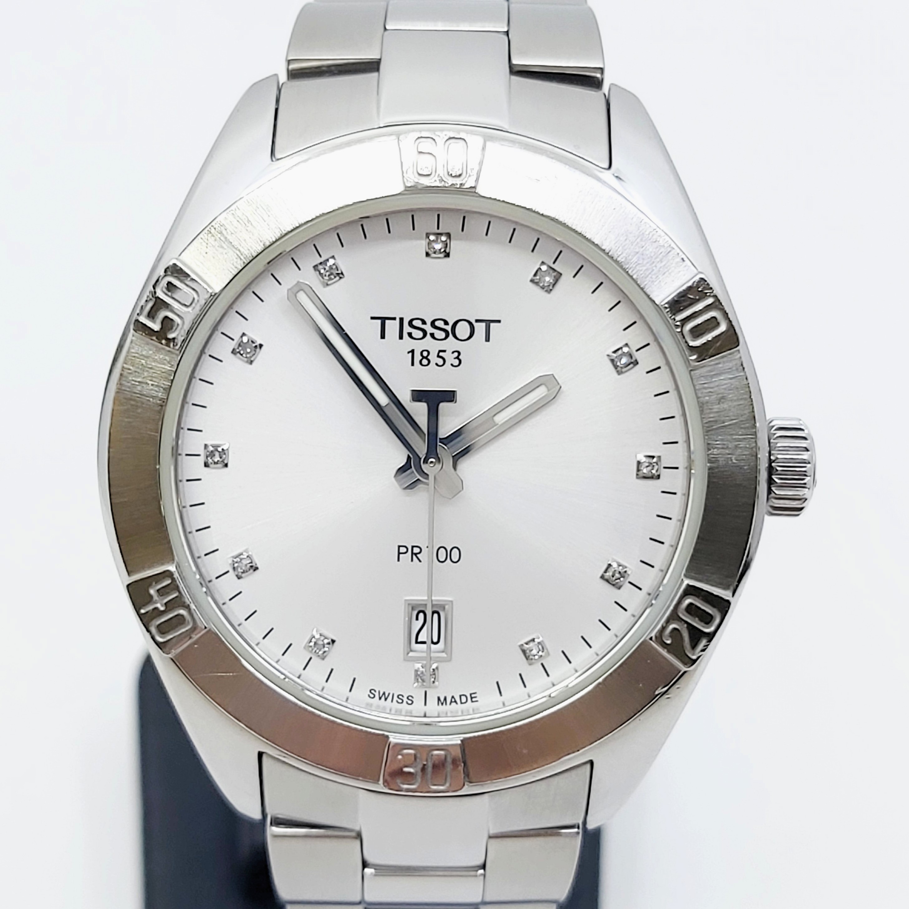 Damenarmbanduhr Stahl Tissot PR100 Sport Chic, Fullset