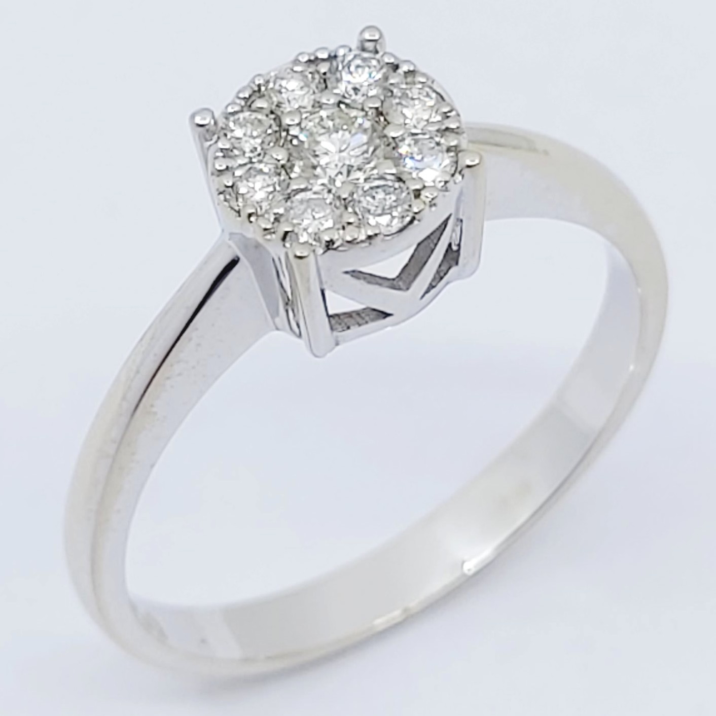 Ring 750/- mit Brillanten, Größe: 54, 2,84g