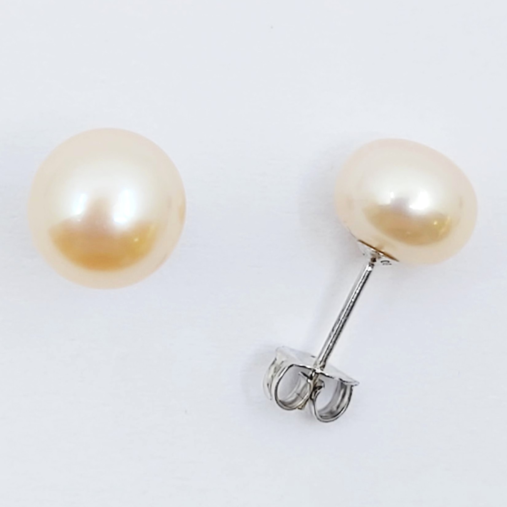 Ohrstecker 750/- mit Perlen, 2,530g