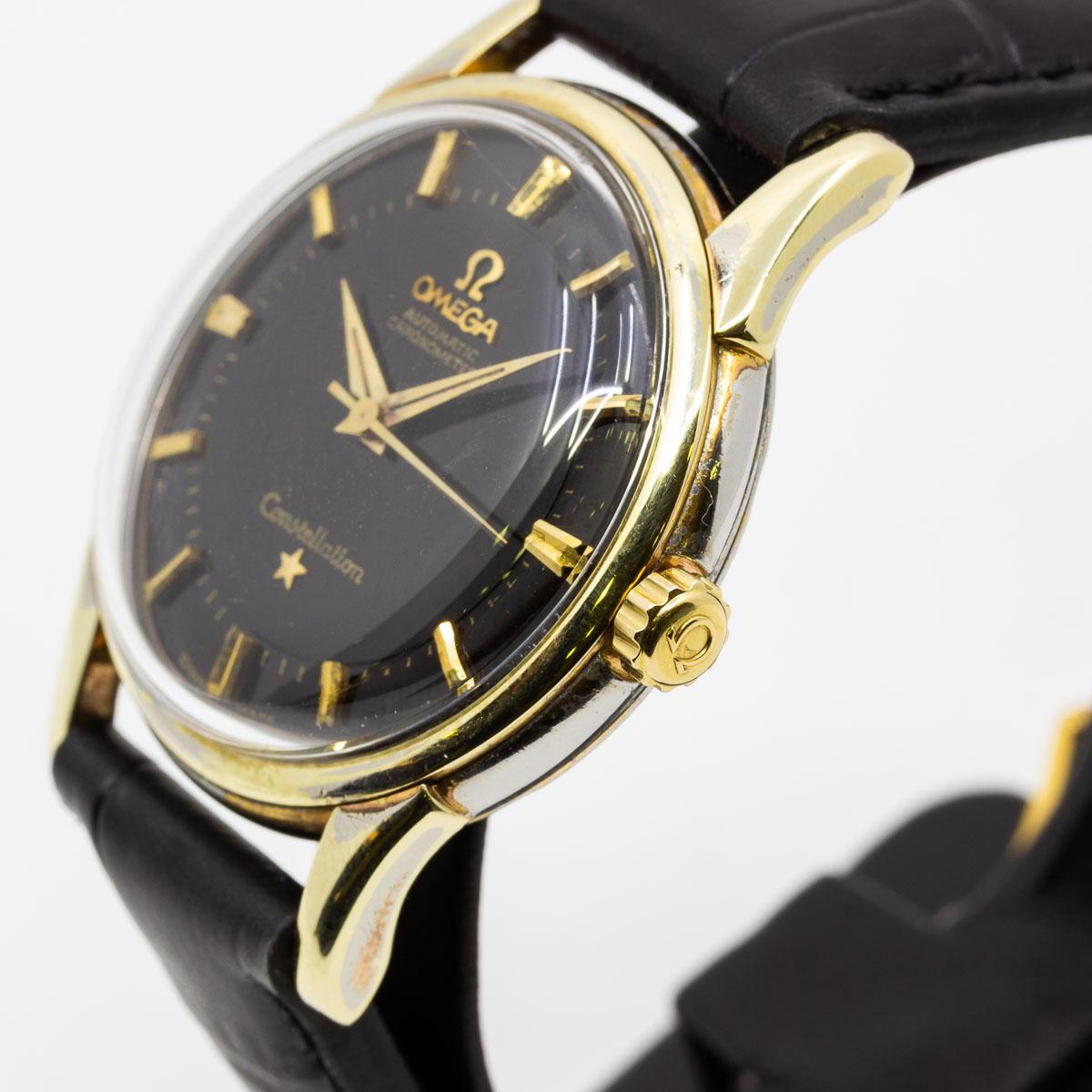 Armbanduhr Omega Constellation Cal.551, Lederband