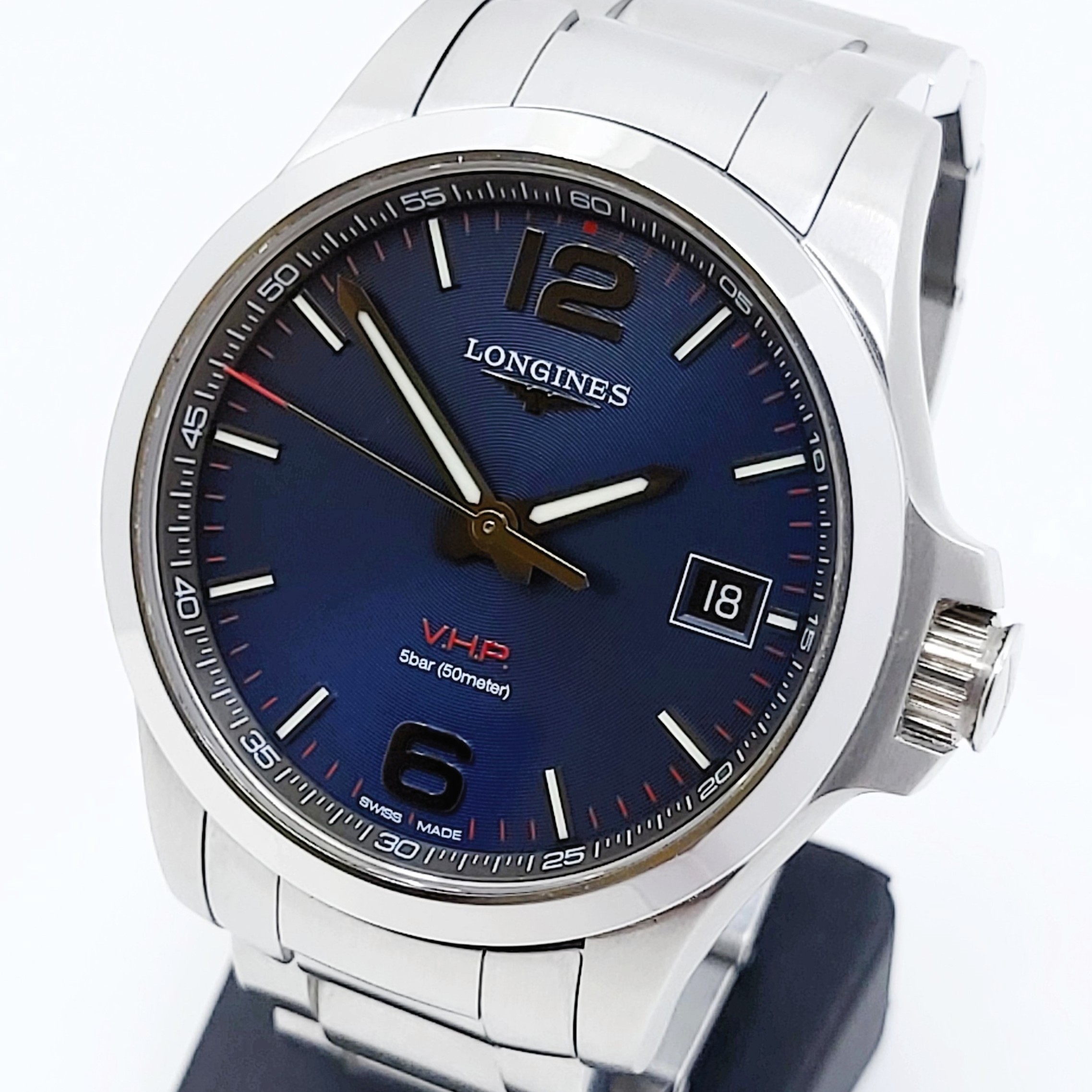 Armbanduhr Longines Conquest V.H.P., Ref.: L3.716.4.56.6 mit Zertifikat