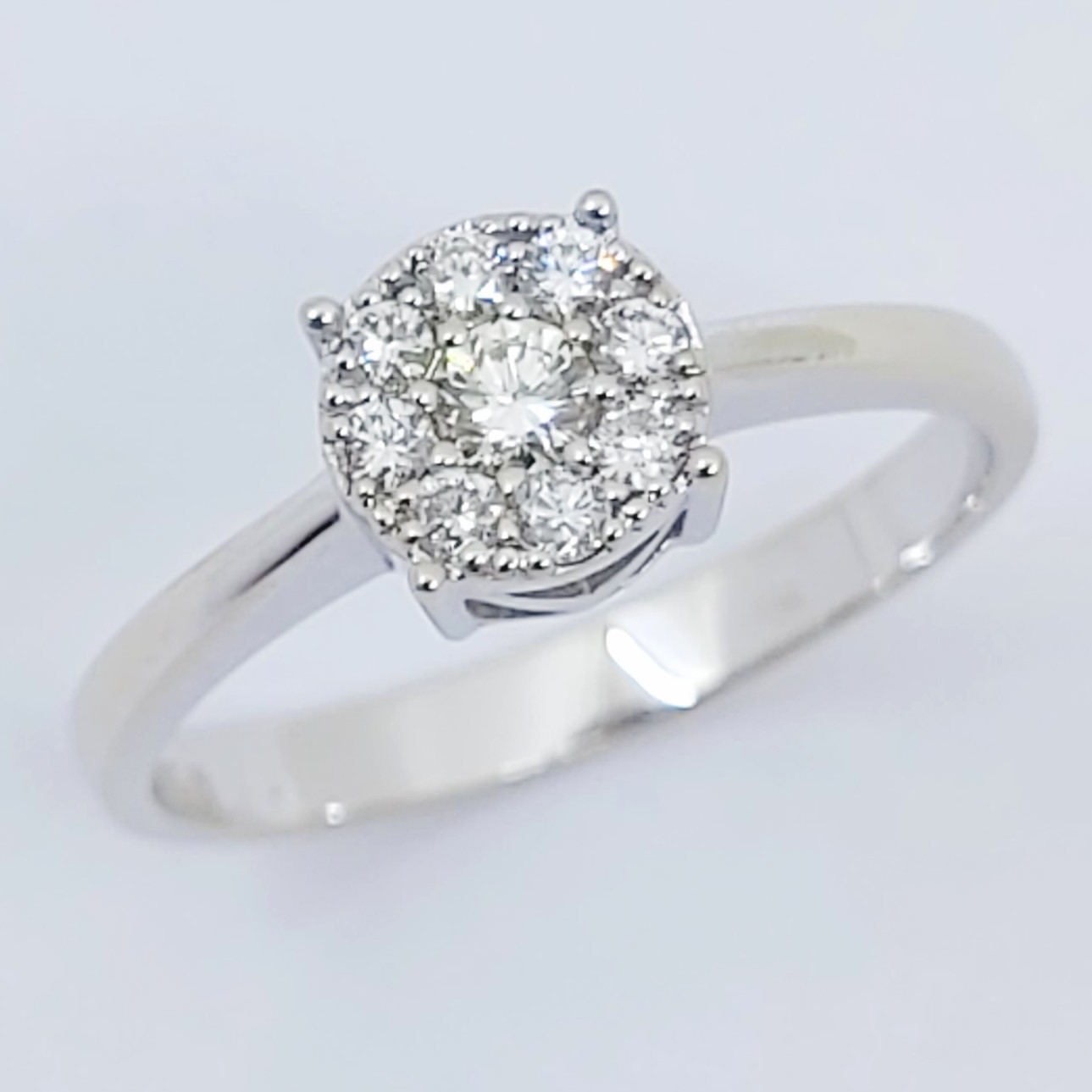 Ring 750/- mit Brillanten, Größe: 54, 2,84g