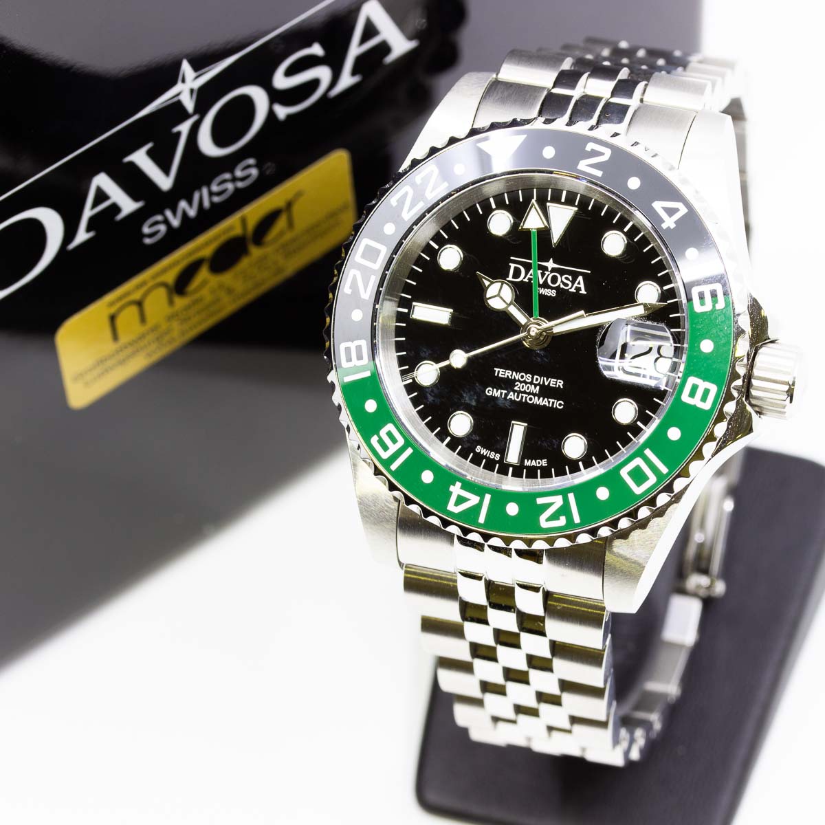 Armbanduhr Davosa Ternos, Ref 1801.3-330, neuwertig, Fullset