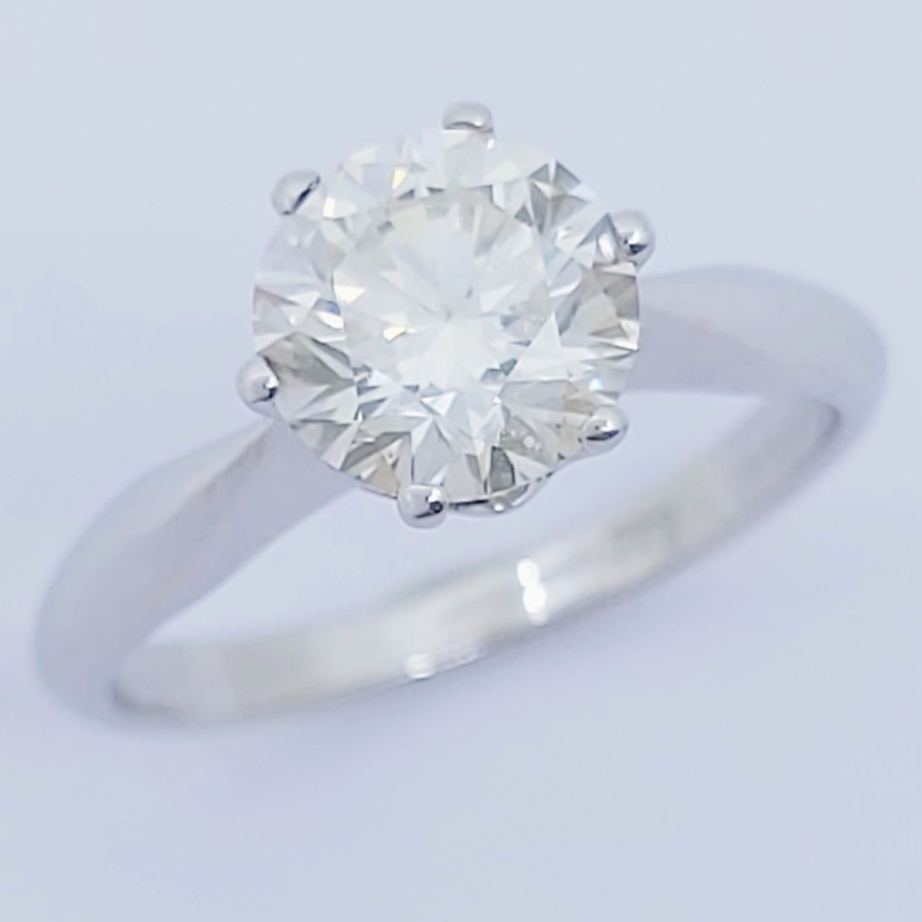 Ring 585/- mit Brillant, Größe: 54, 3,41g