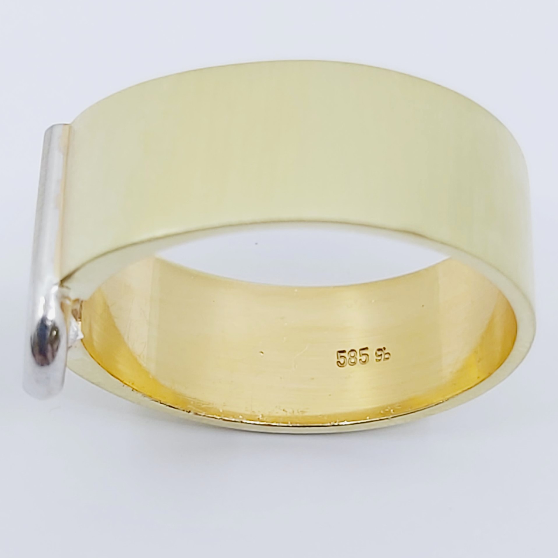 Ring 585/- mit einem Brillant, Größe: 62, 9,90g