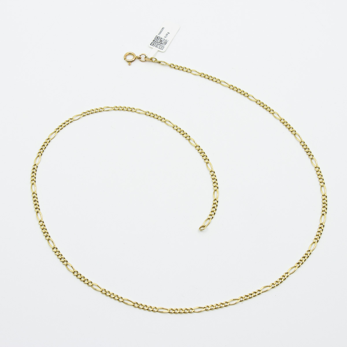 1 Figaro-Halskette 585/-, Länge: 57 cm, Breite: 3 mm , brutto: 9,29 g