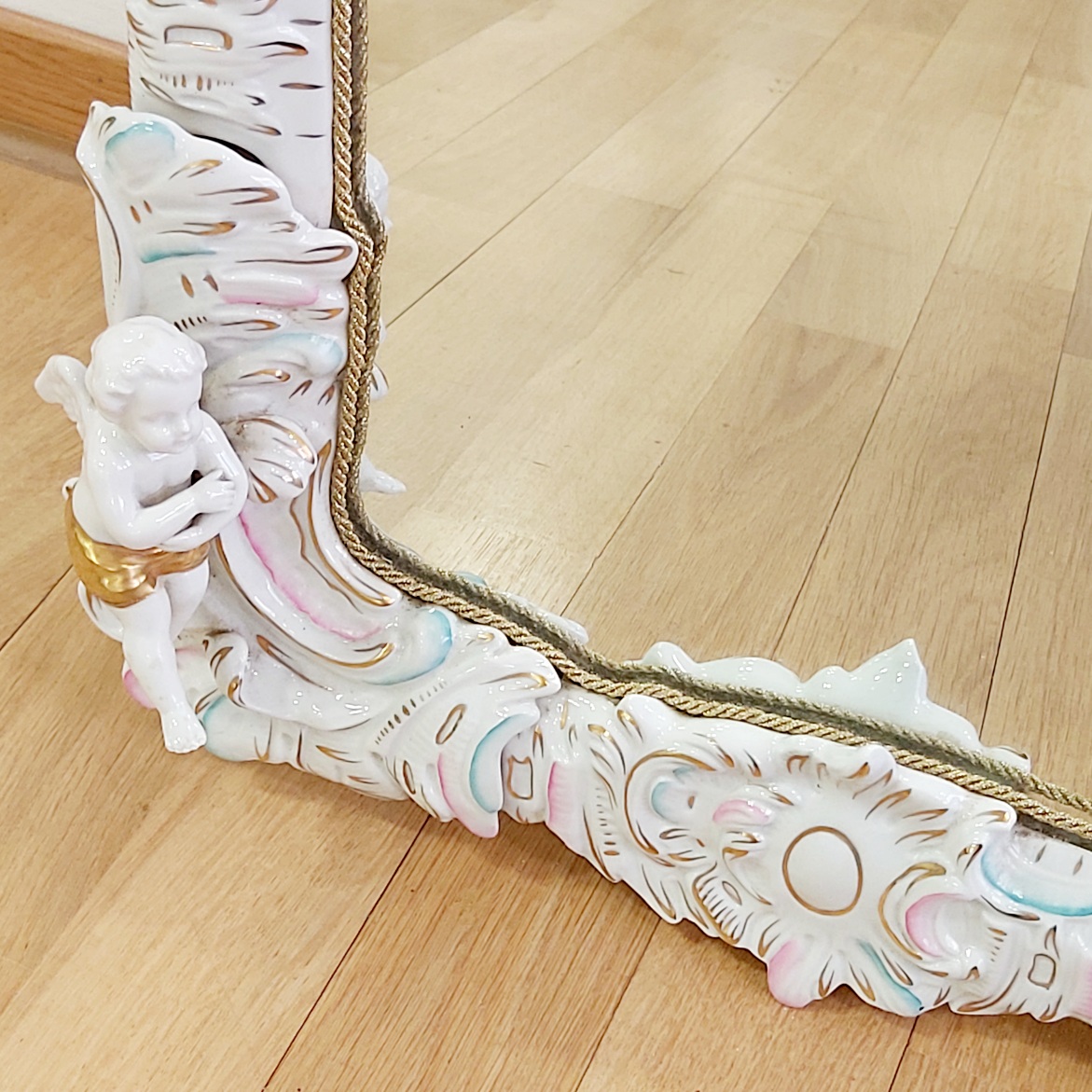 Prunkspiegel Sitzendorf, ca. 100 x 65 x 11 cm. KEIN VERSAND NUR ABHOLUNG